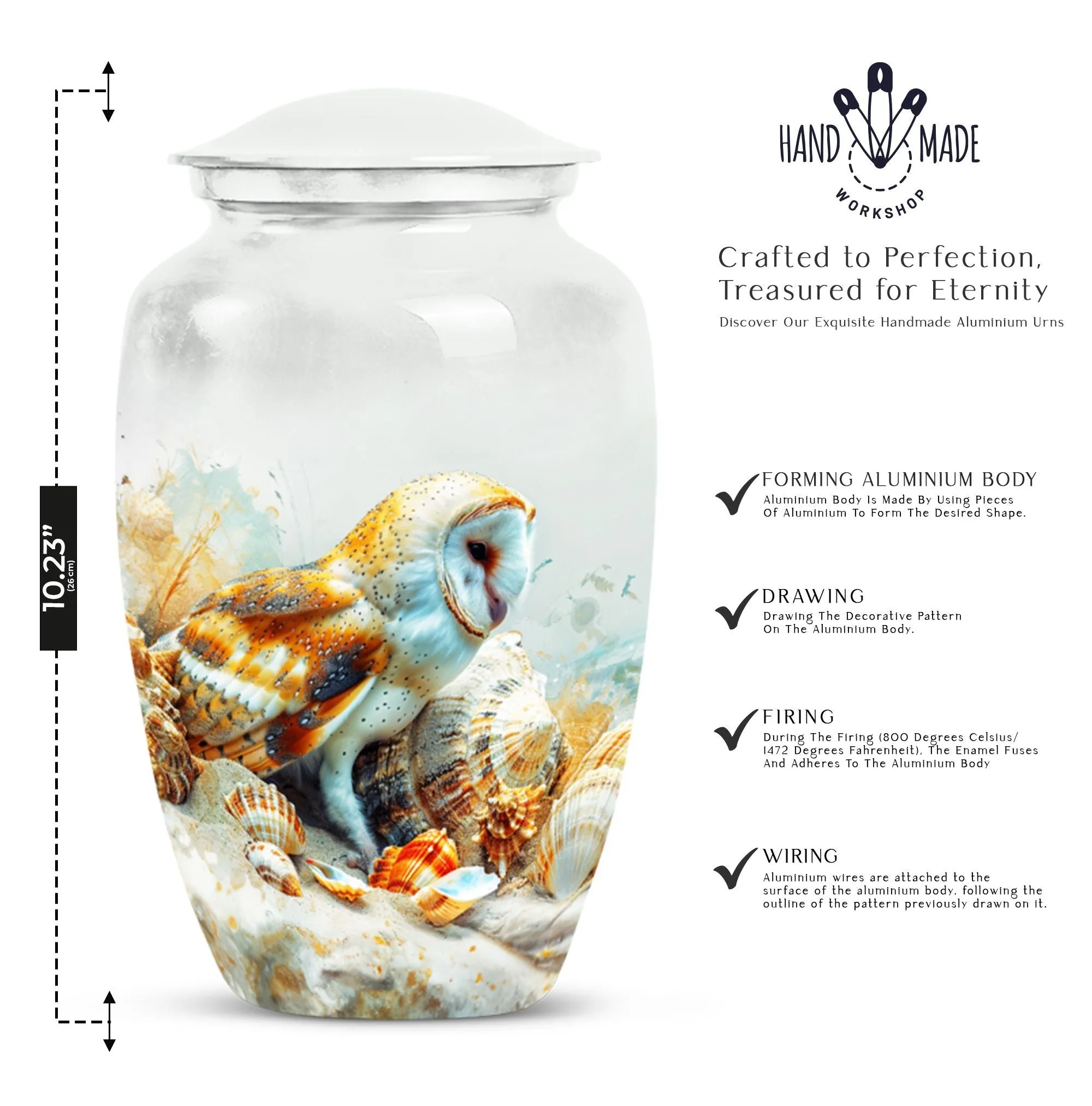 Barn Owl Cremation Memory Urn, An Homage To Motherhood