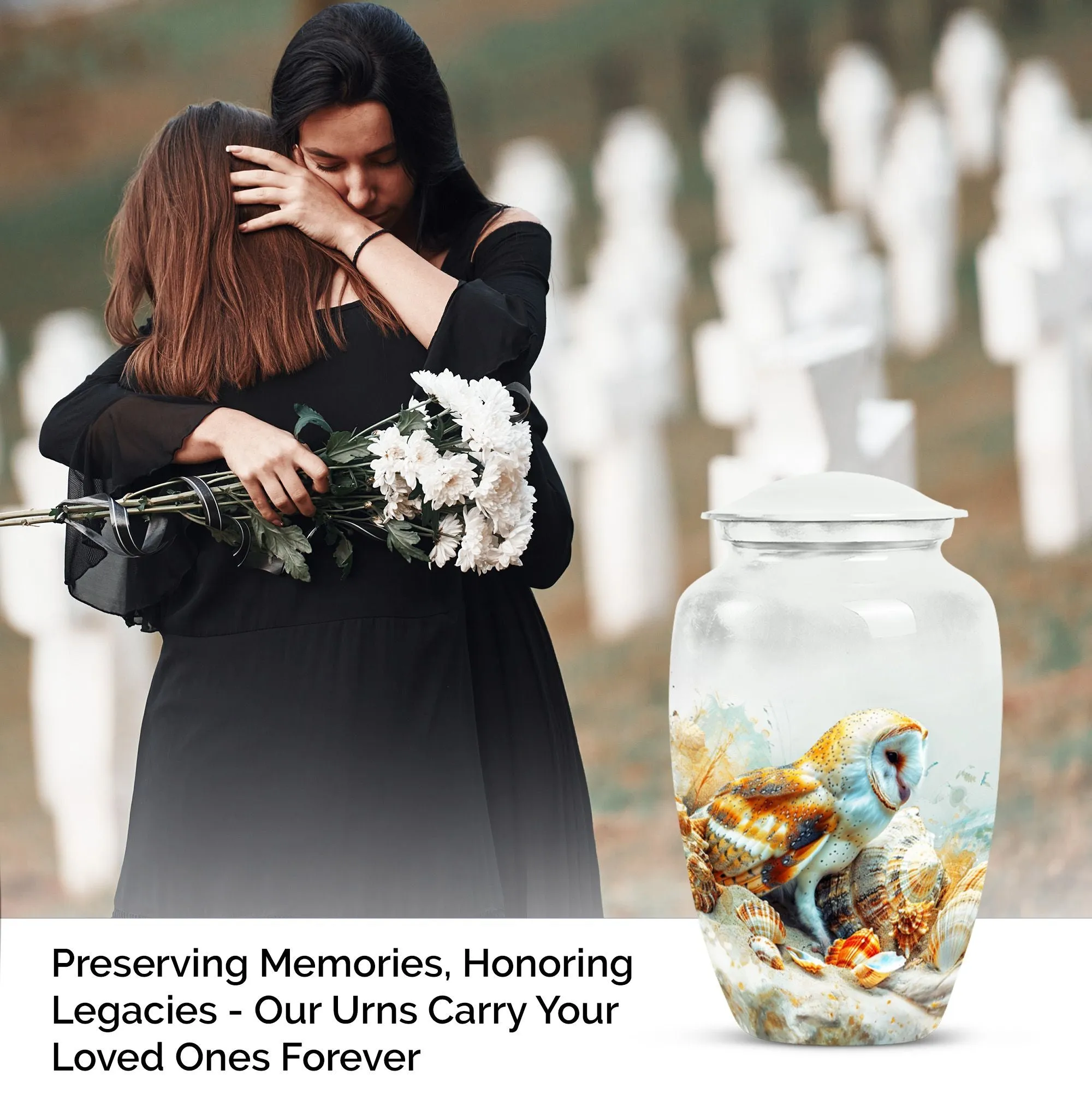 Barn Owl Cremation Memory Urn, An Homage To Motherhood