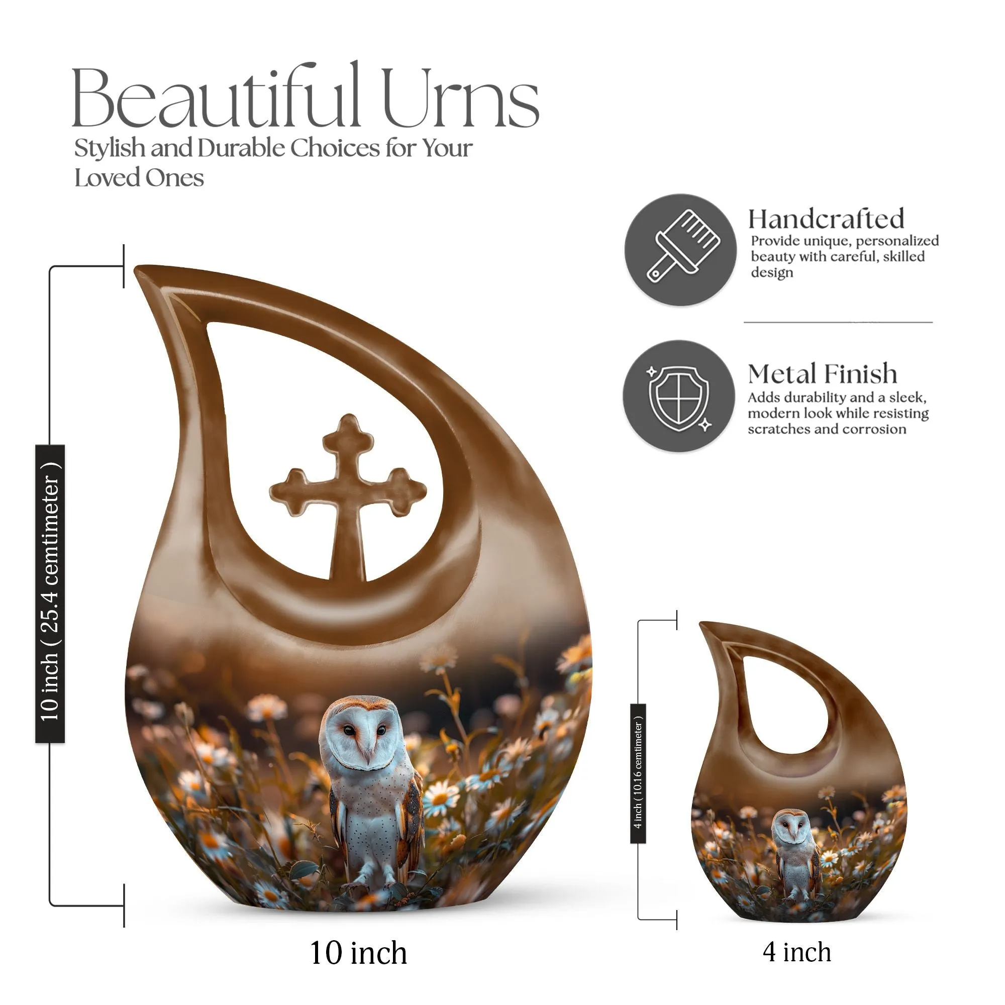 Barn Owl Urn: Perfect Memorials Cremation Urn For Human Ashes