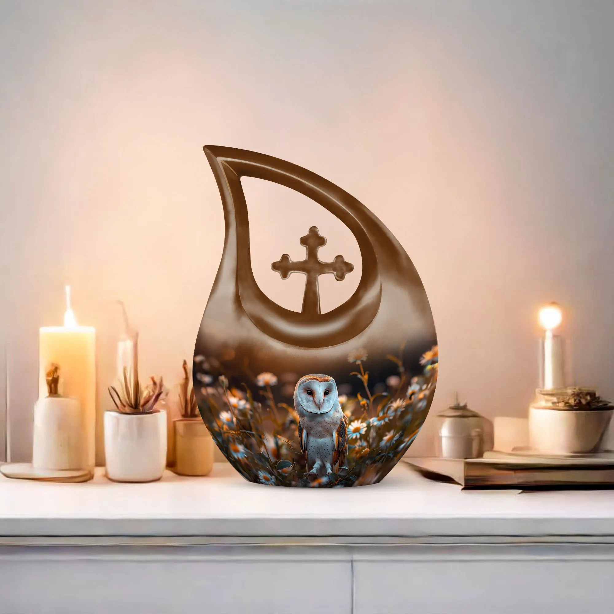 Barn Owl Urn: Perfect Memorials Cremation Urn For Human Ashes