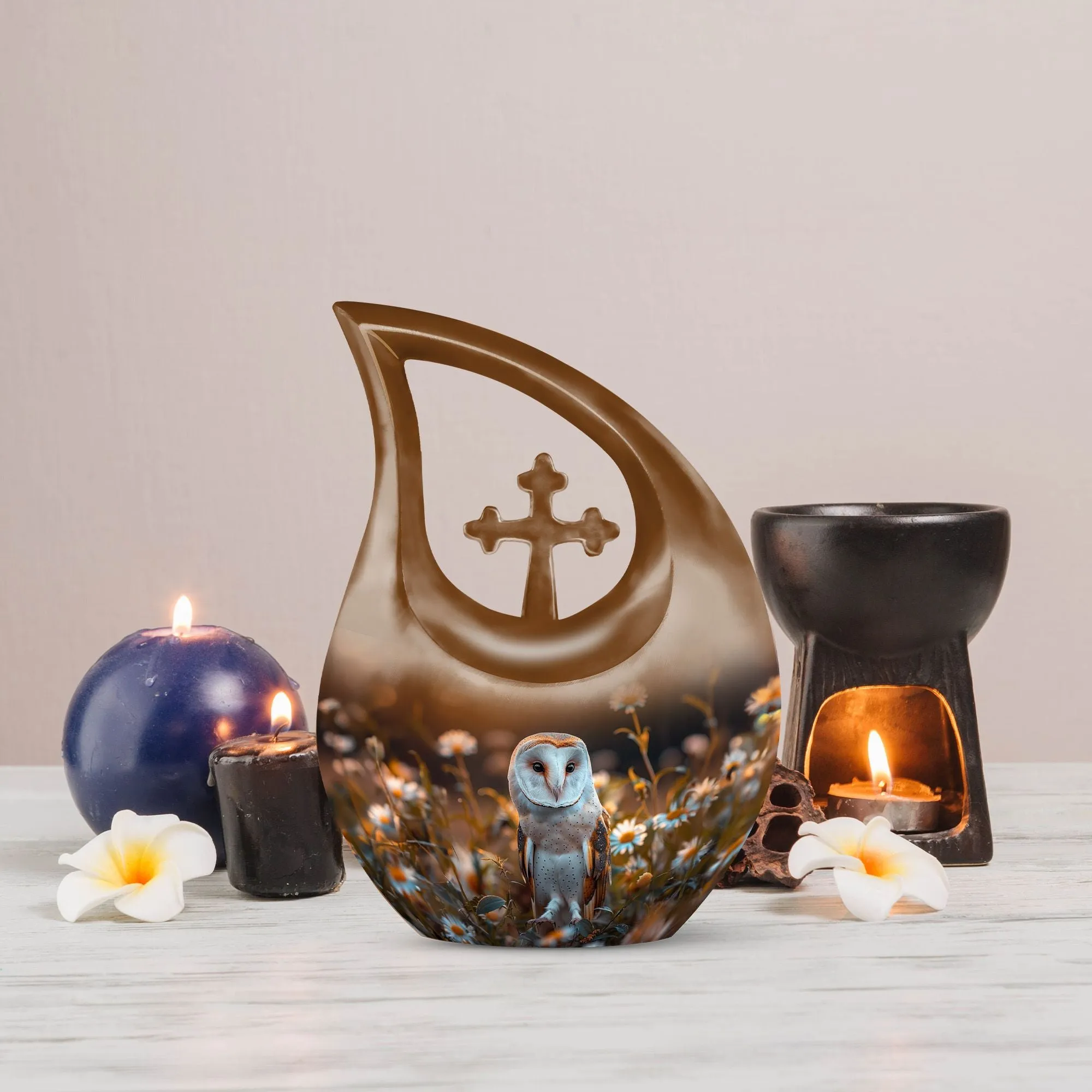 Barn Owl Urn: Perfect Memorials Cremation Urn For Human Ashes