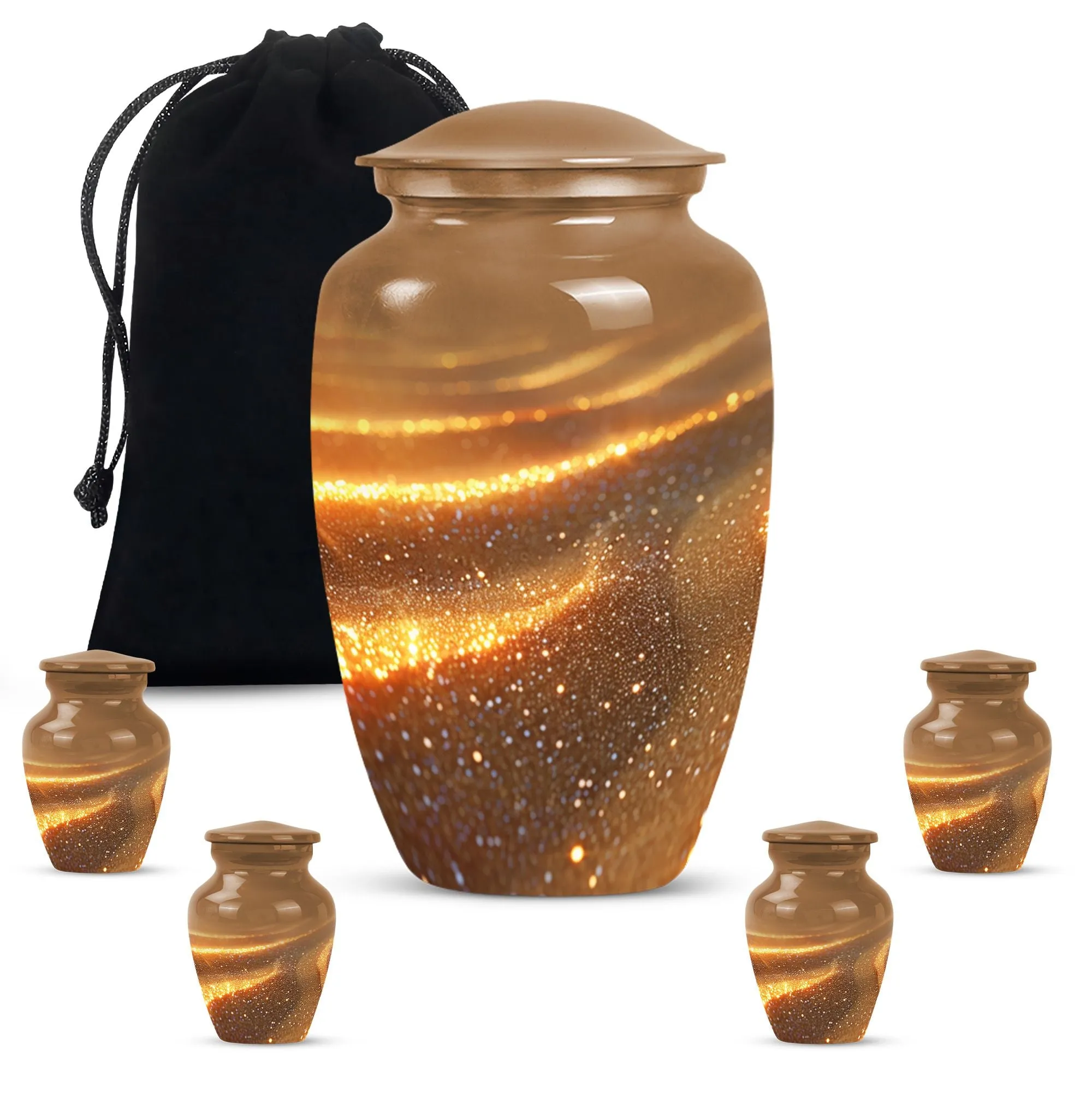 Beach Memories: Majestic Large Burial Urn for Women's Ashes