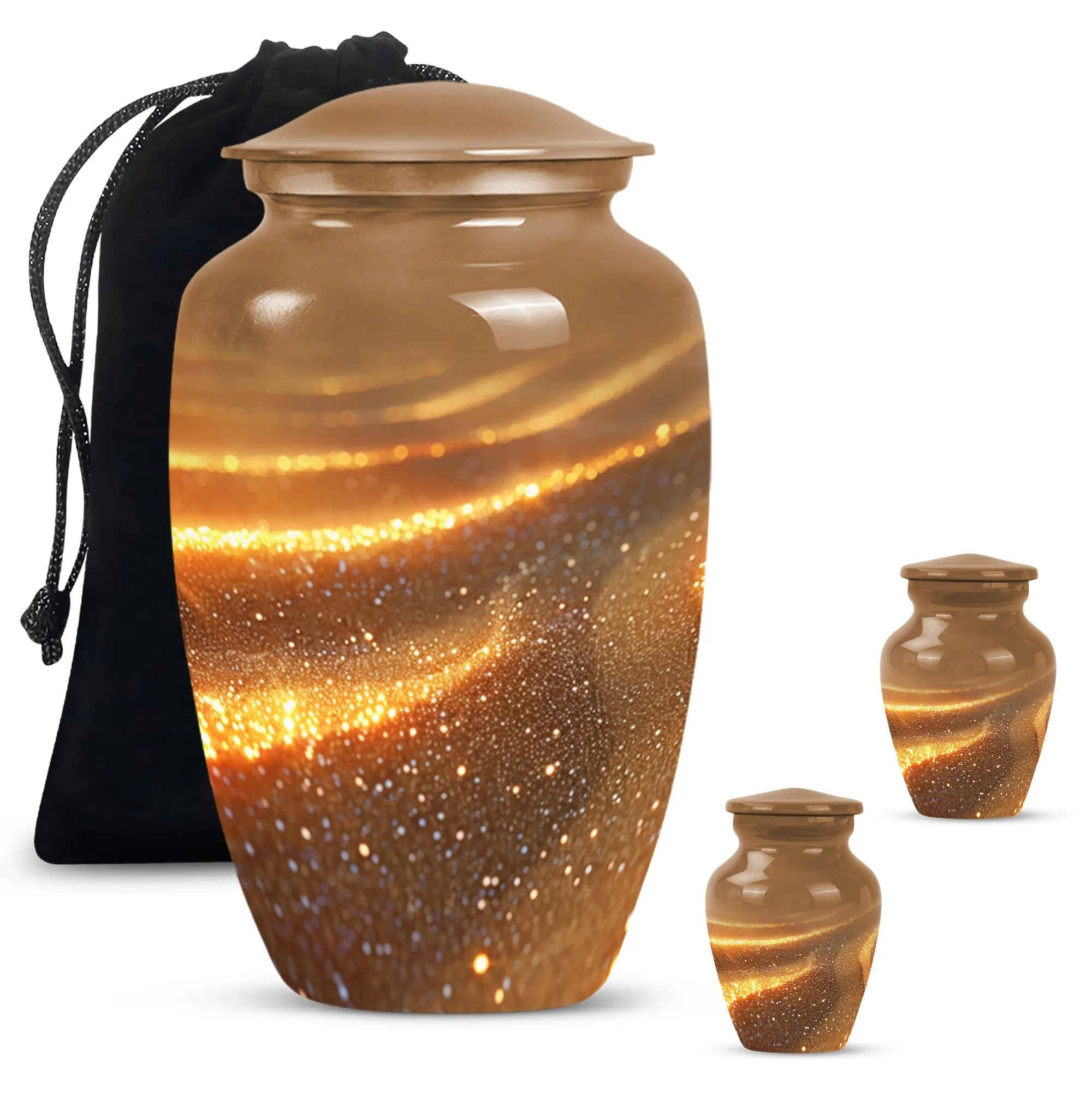 Beach Memories: Majestic Large Burial Urn for Women's Ashes