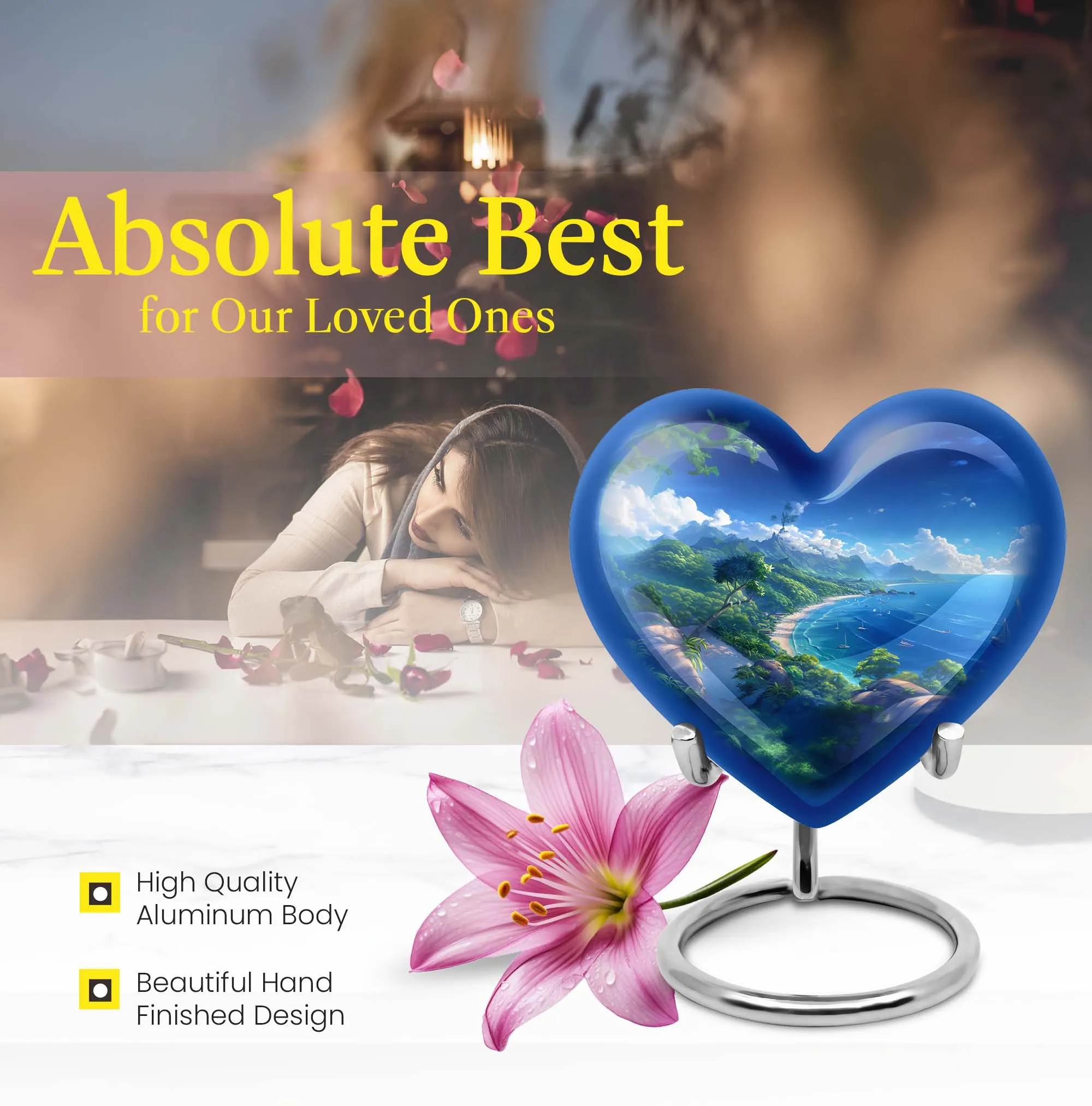 Beach Urn Eternity Blossoms - A Perfect Memorial for Mom