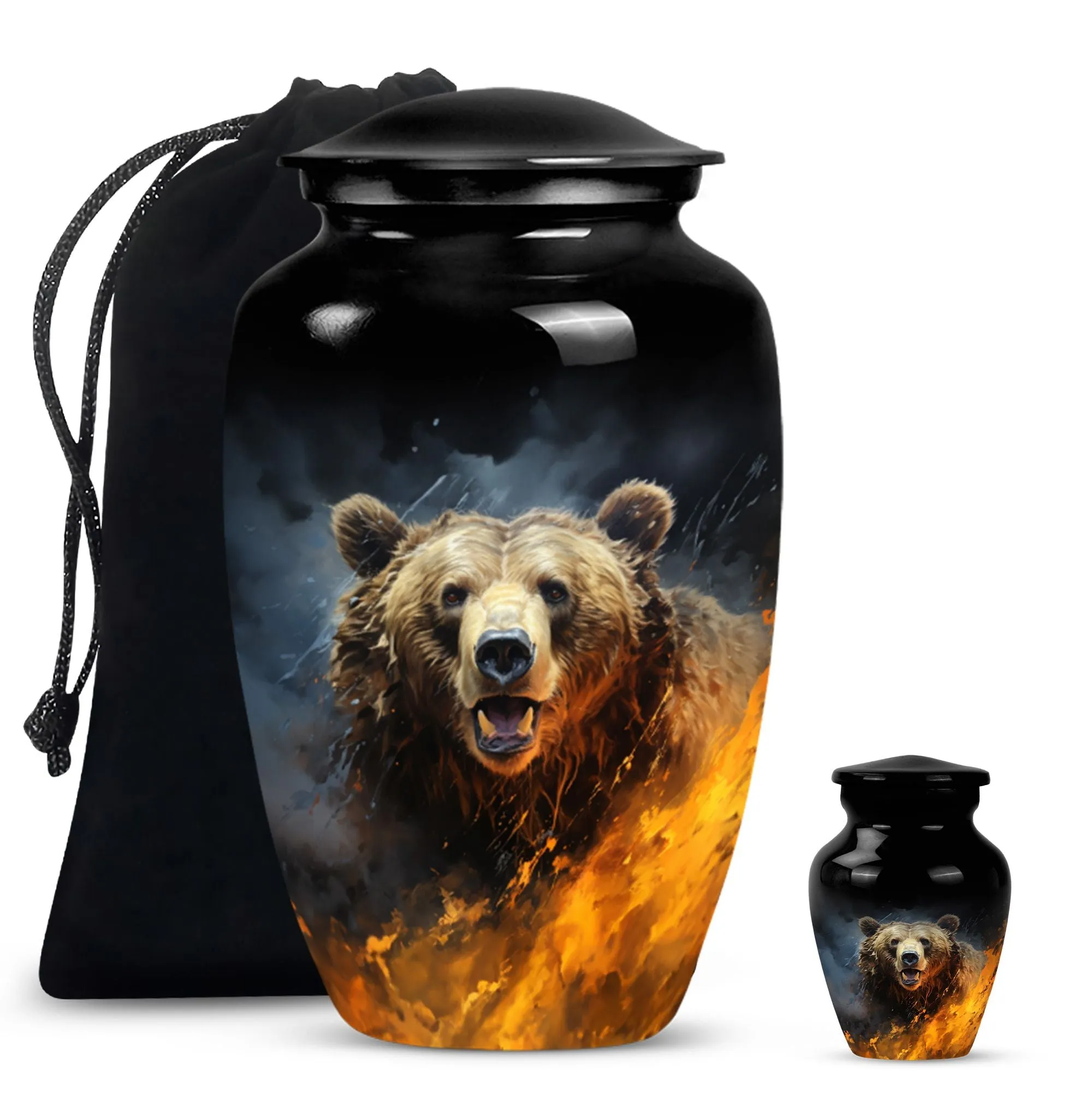 Bear Inspired Human Cremation Urn: A Memory Holder