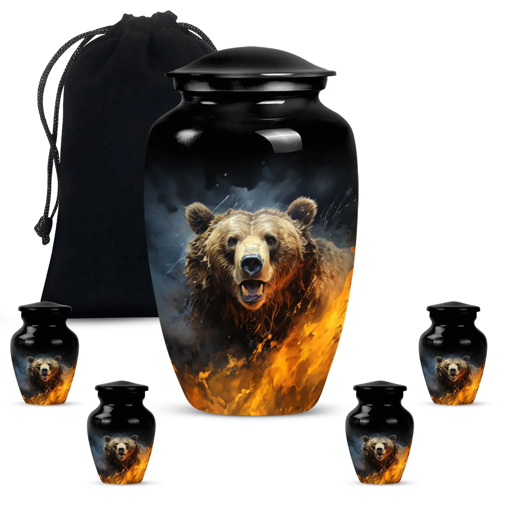 Bear Inspired Human Cremation Urn: A Memory Holder