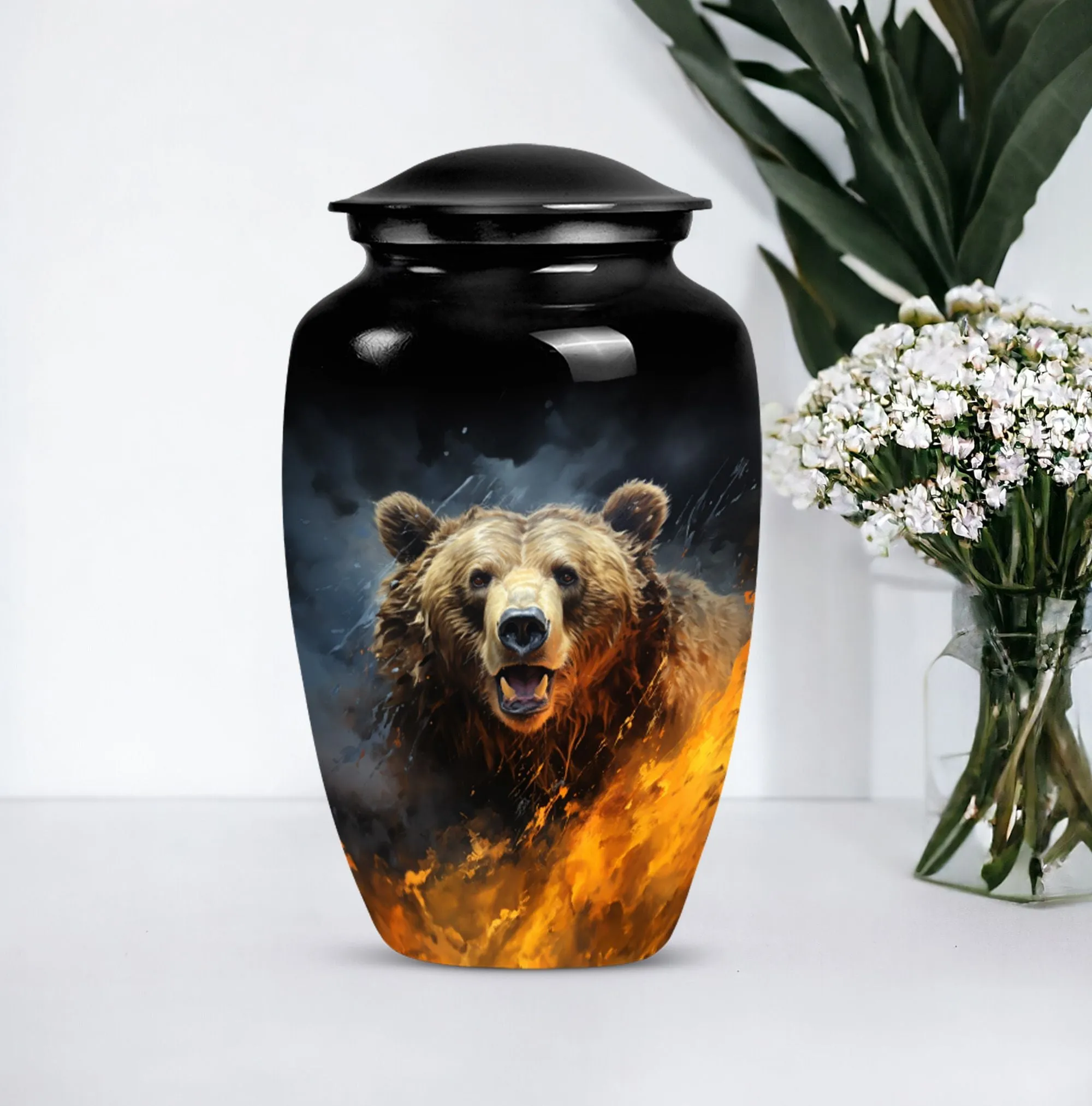 Bear Inspired Human Cremation Urn: A Memory Holder