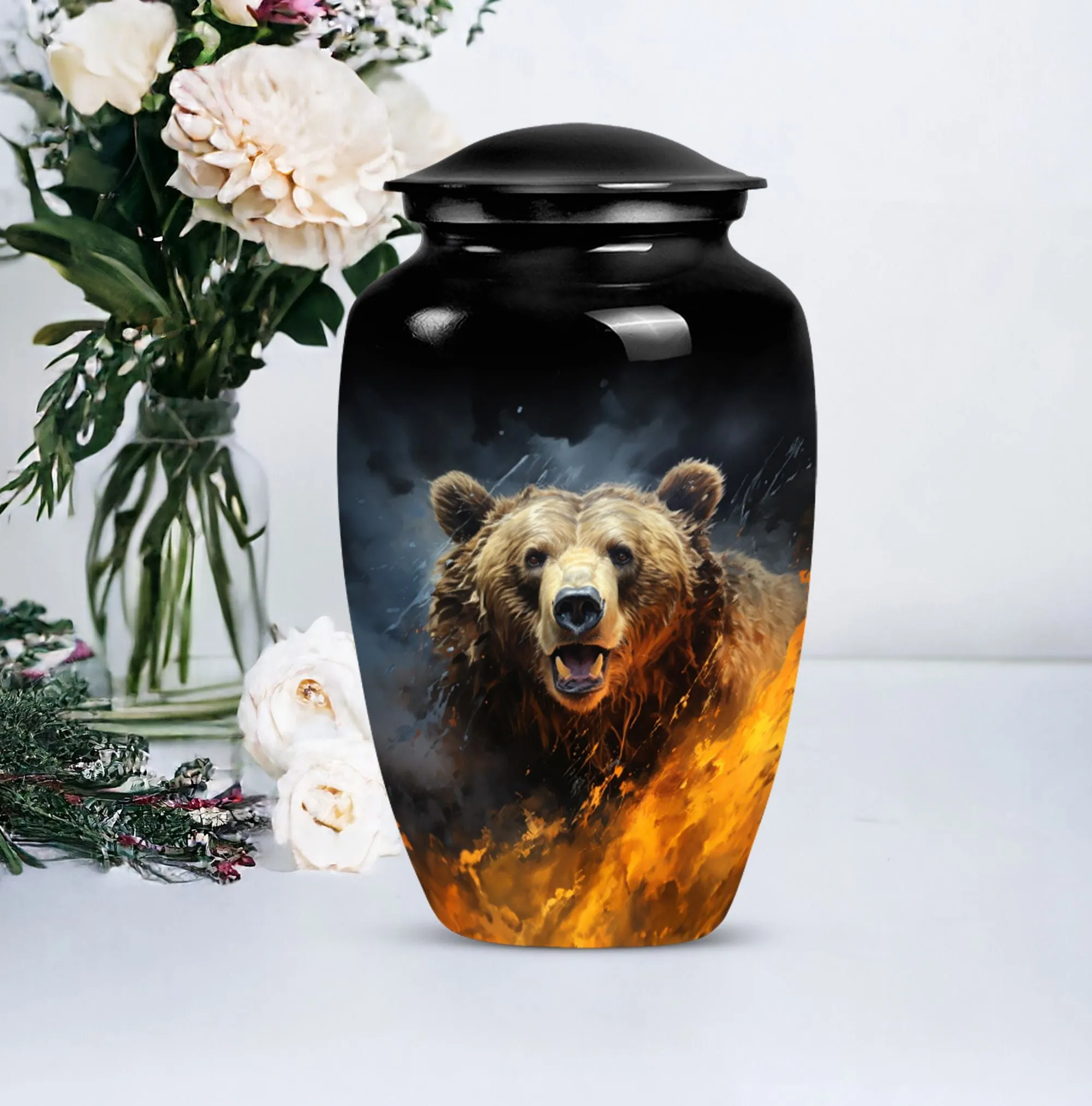 Bear Inspired Human Cremation Urn: A Memory Holder