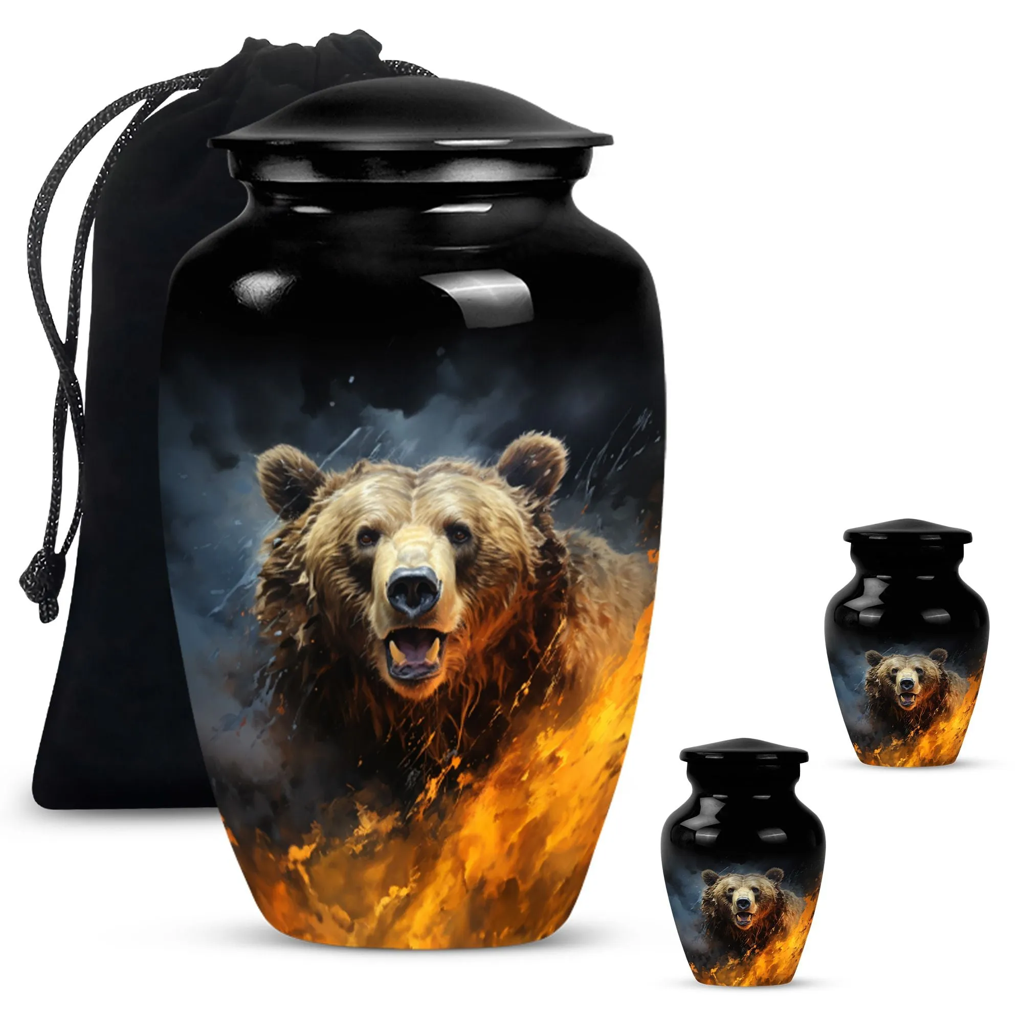 Bear Inspired Human Cremation Urn: A Memory Holder