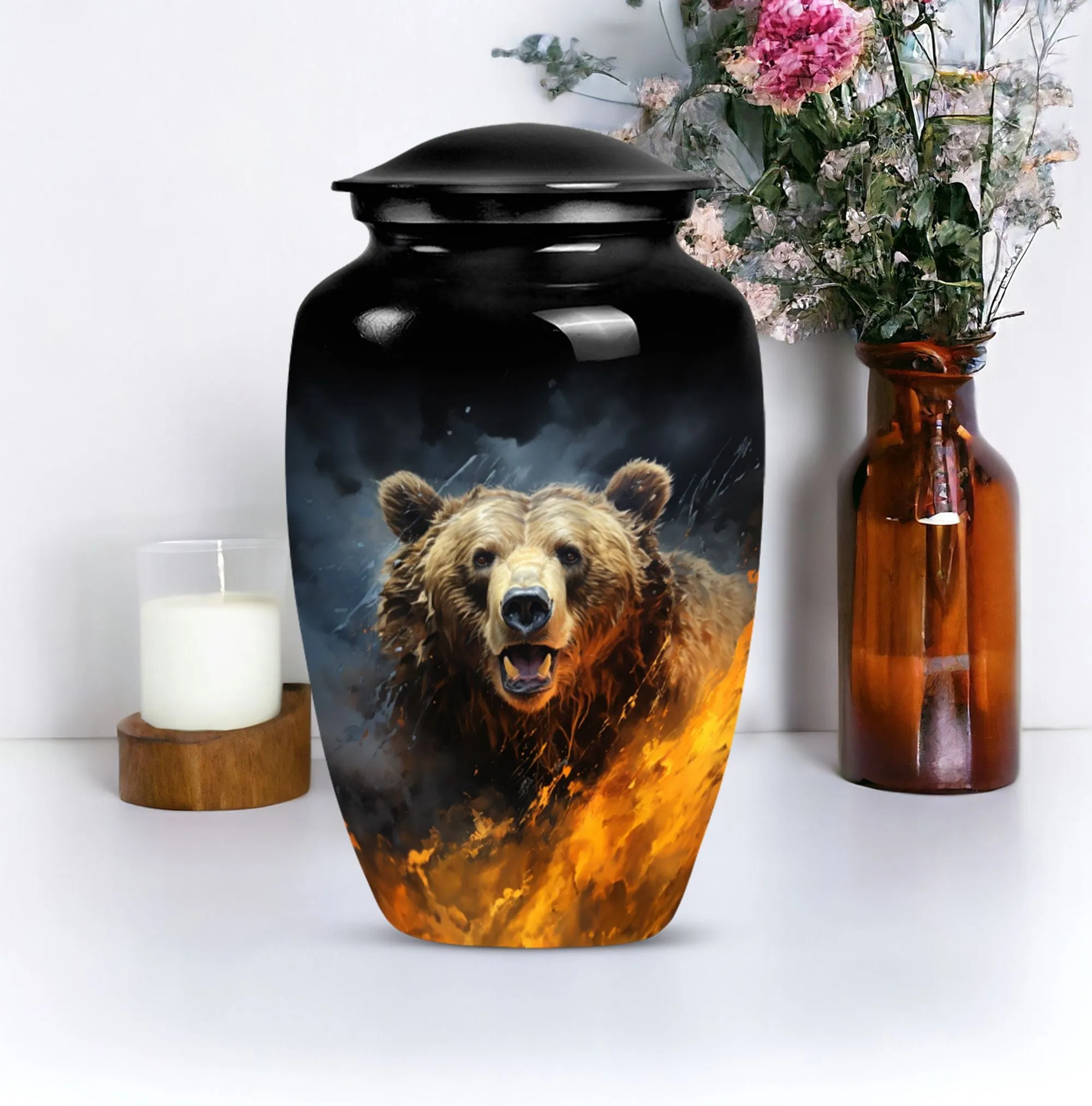 Bear Inspired Human Cremation Urn: A Memory Holder
