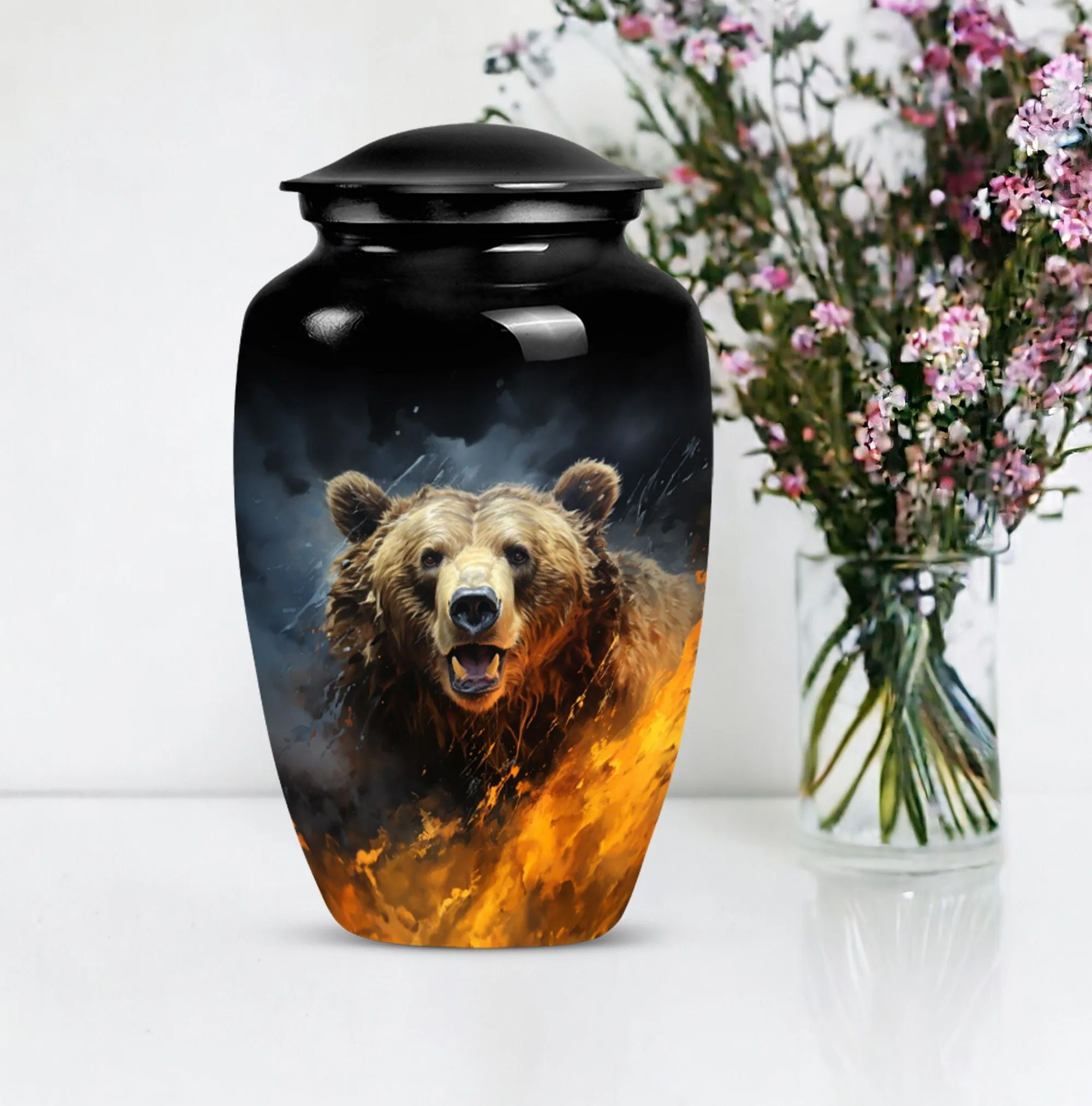 Bear Inspired Human Cremation Urn: A Memory Holder