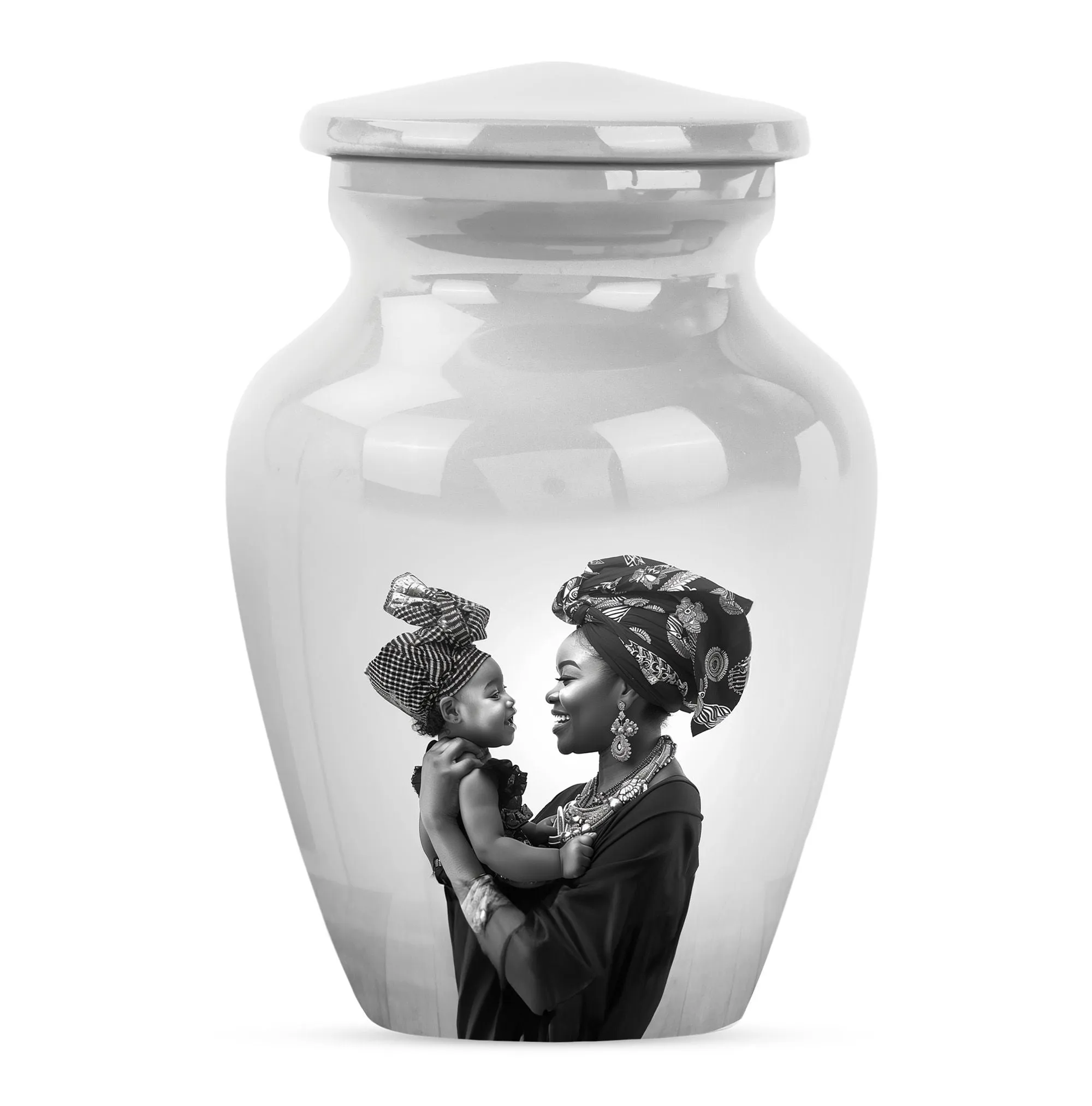Beloved Mother's Embrace - Cremation Memorial Urn for Ashes