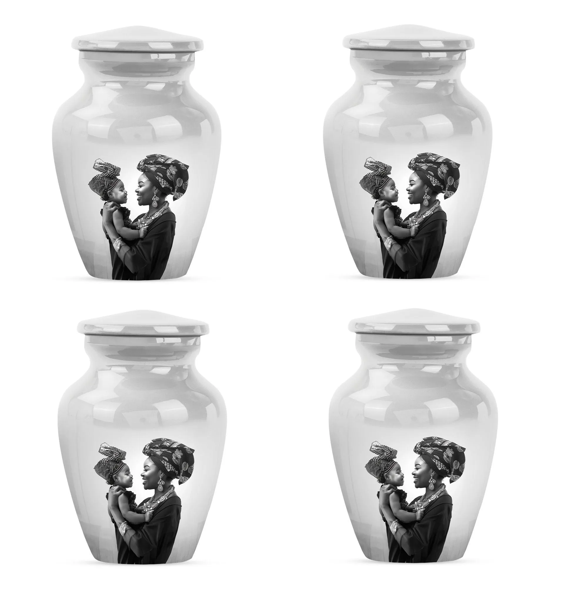 Beloved Mother's Embrace - Cremation Memorial Urn for Ashes