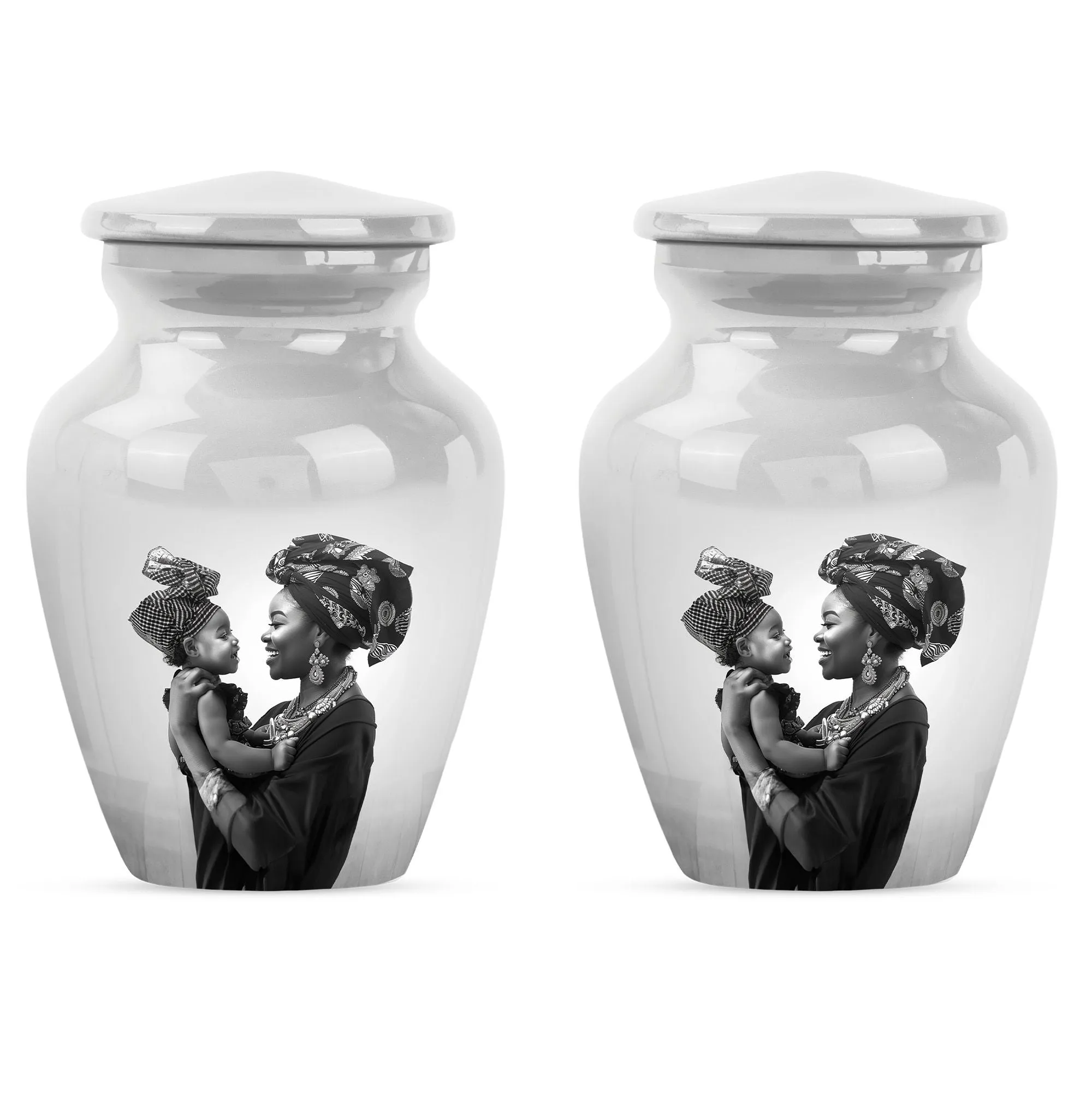 Beloved Mother's Embrace - Cremation Memorial Urn for Ashes