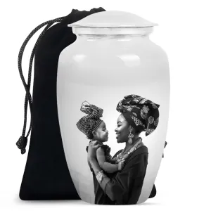 Beloved Mother's Embrace - Cremation Memorial Urn for Ashes