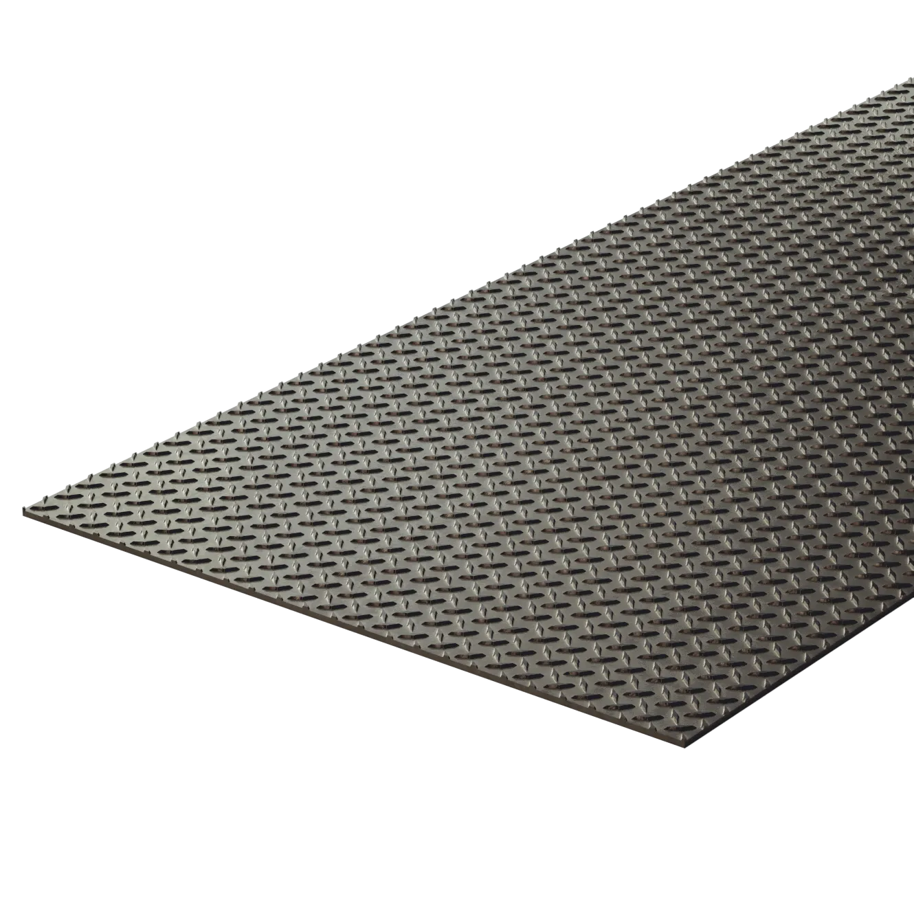 Black Steel Diamond Plate 1/2"