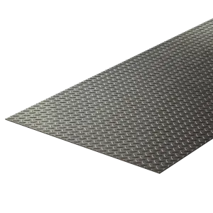 Black Steel Diamond Plate 3/16"