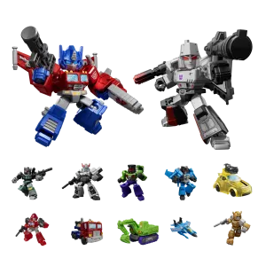 Blokees Transformers Model Kits Galaxy Version Defender #01 Galaxy Shining Mystery Box Trading Figure Set of 12