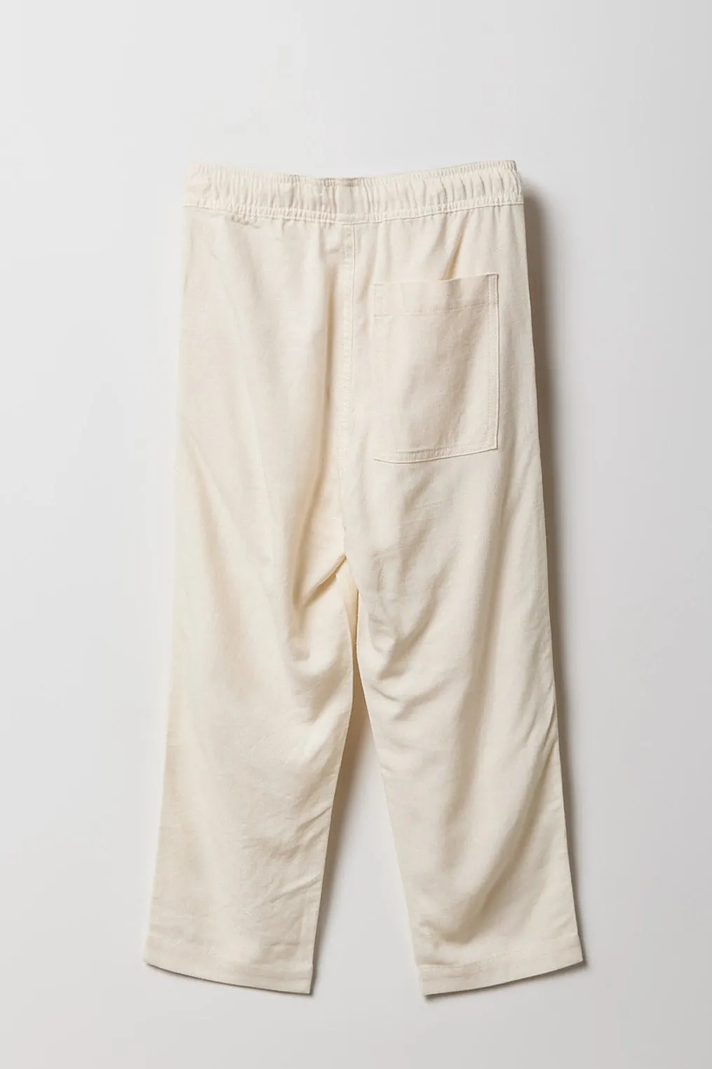 Boys Straight Leg Linen Pant