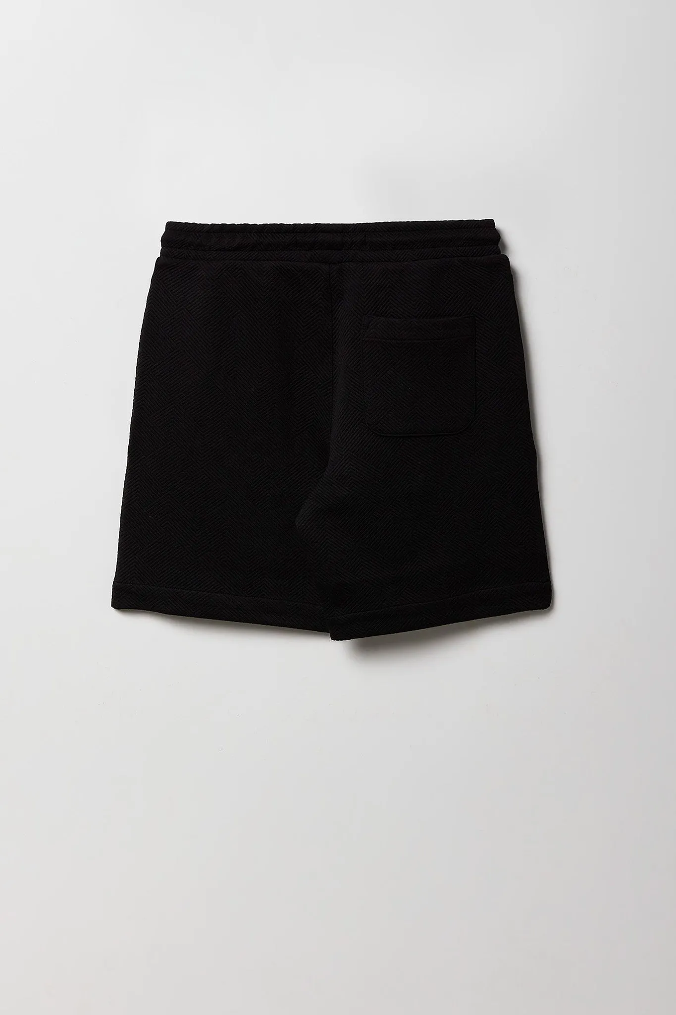 Boys Textured Drawstring Short