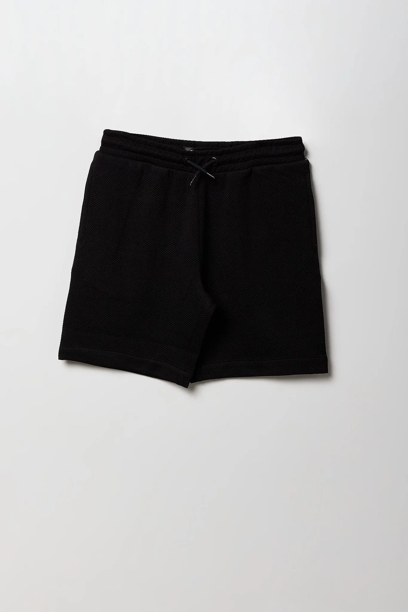 Boys Textured Drawstring Short