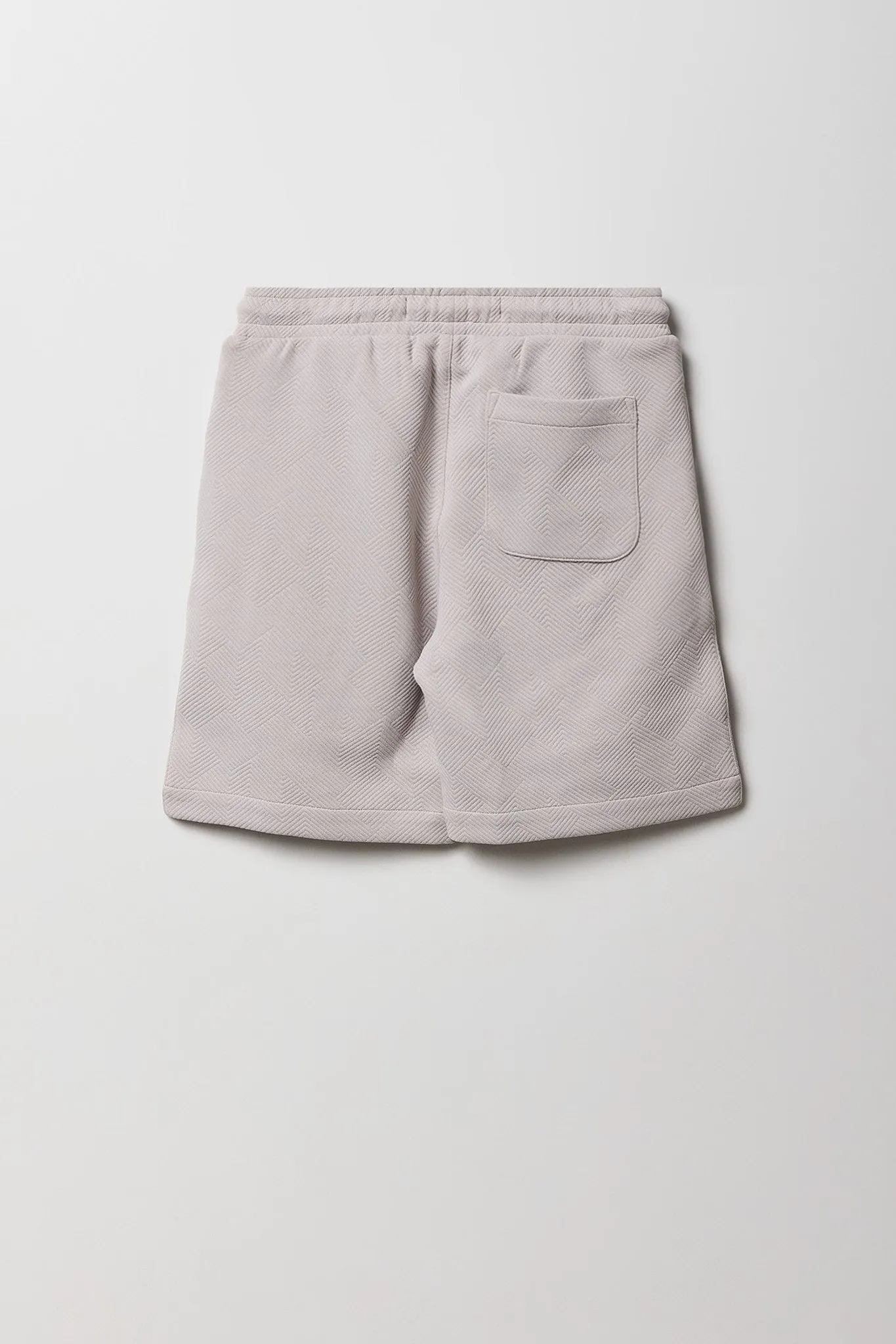 Boys Textured Drawstring Short