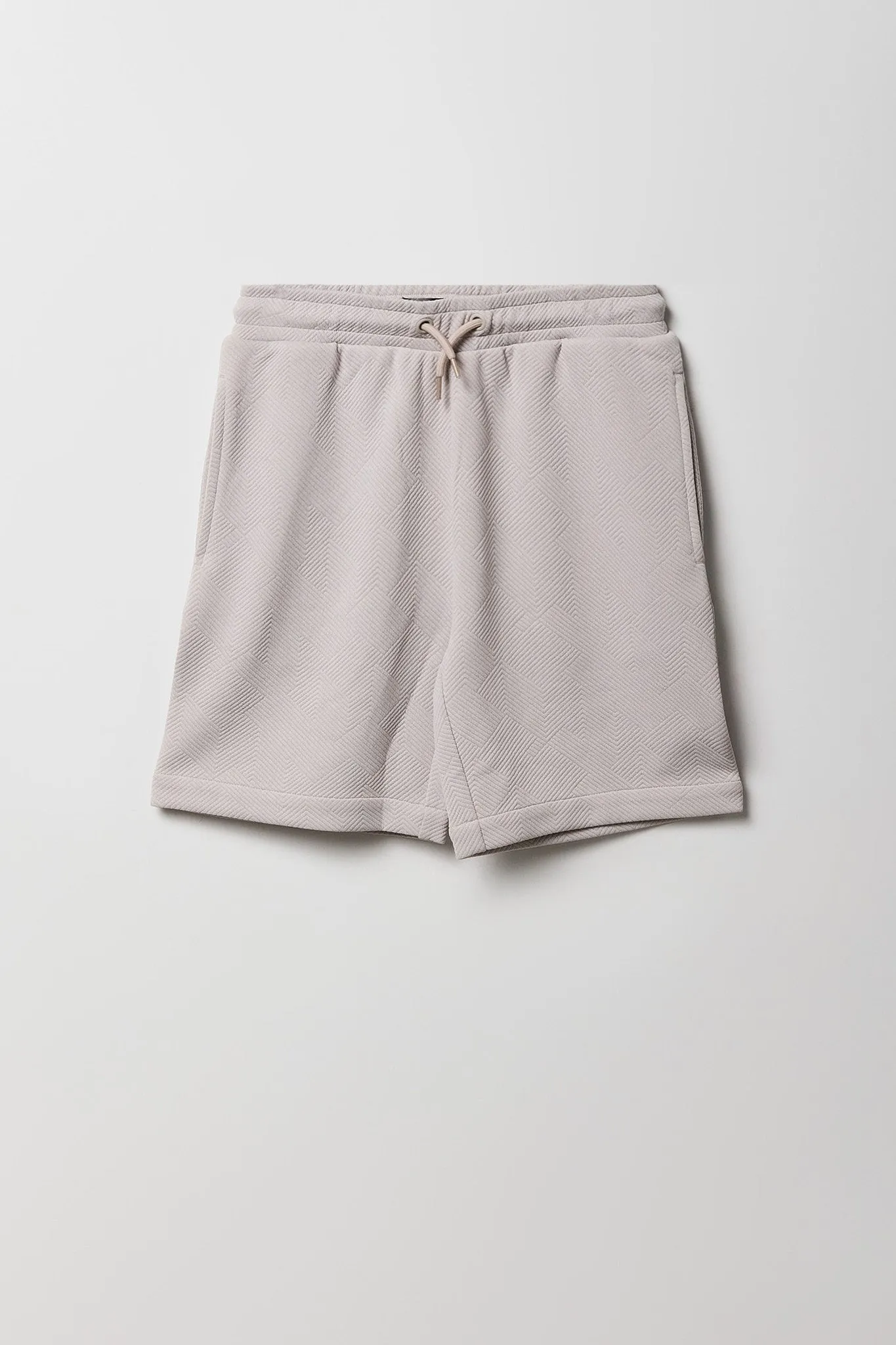 Boys Textured Drawstring Short