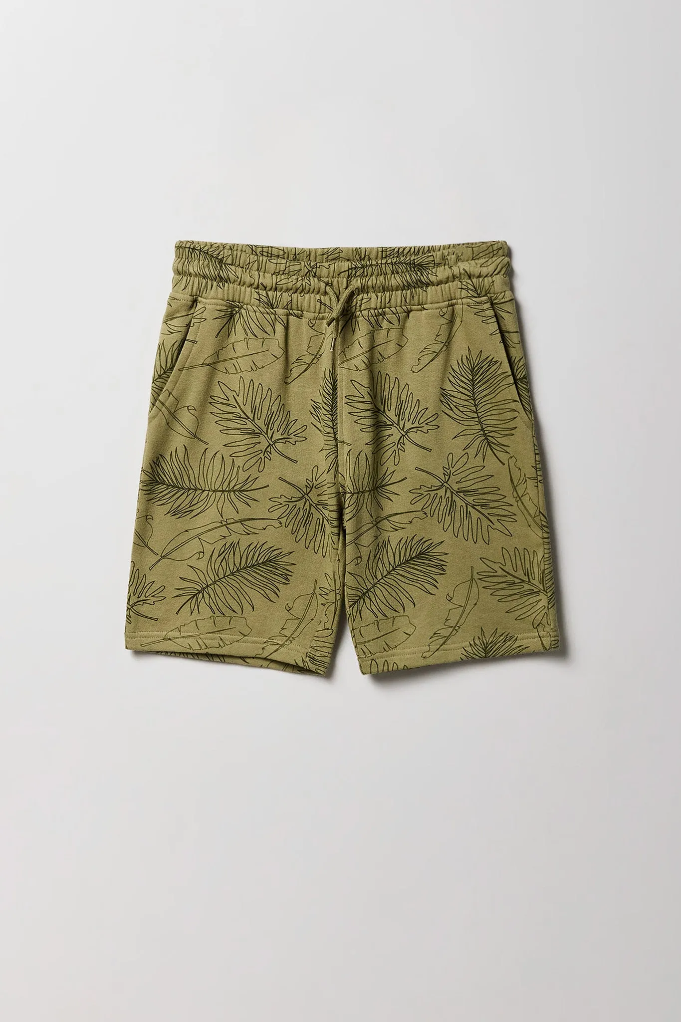 Boys Tropical Print Fleece Short