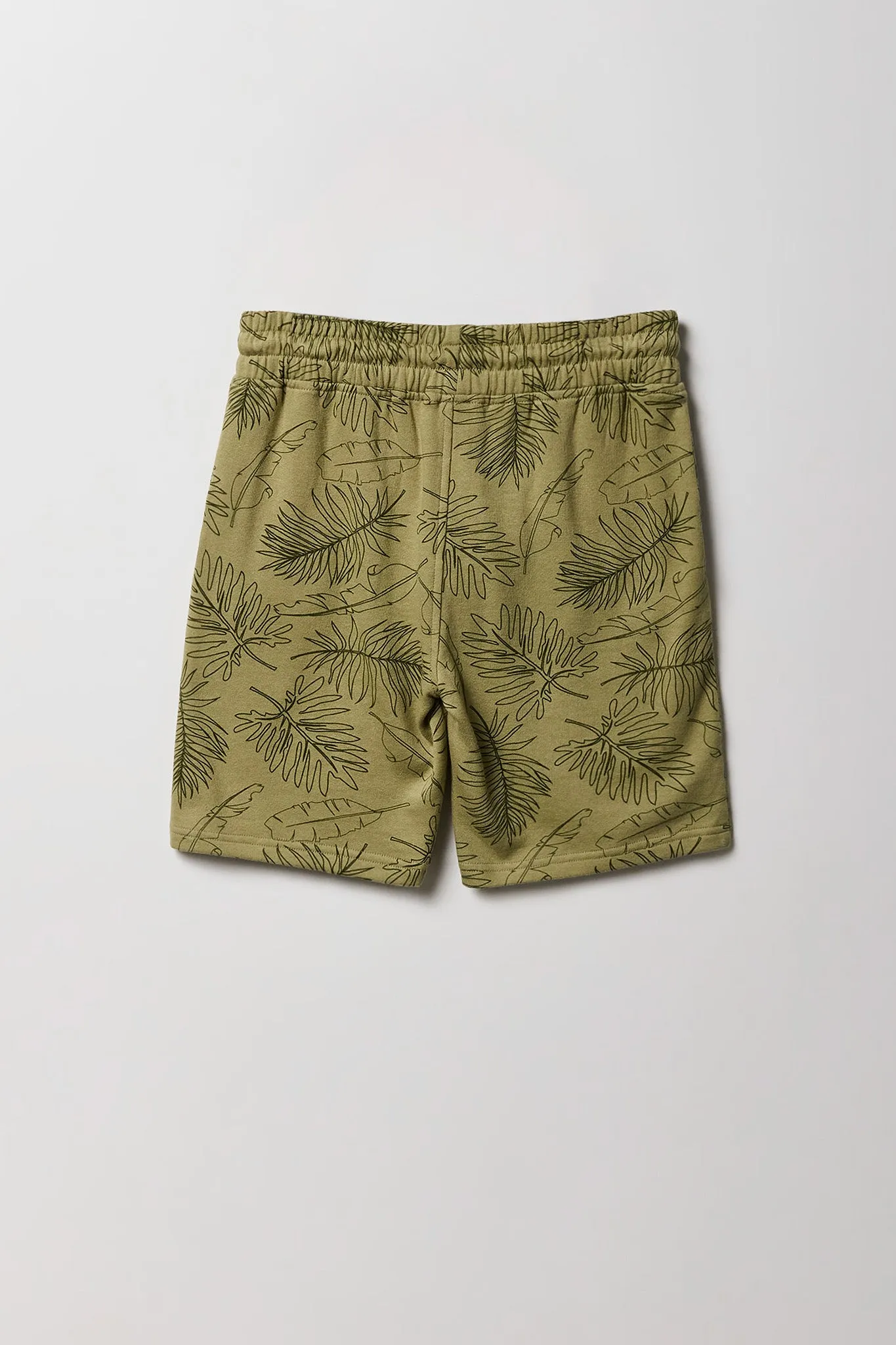 Boys Tropical Print Fleece Short