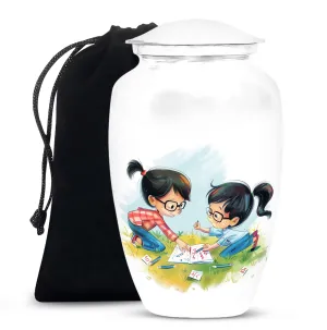 Brother and Sister Memorial Medium Urn,