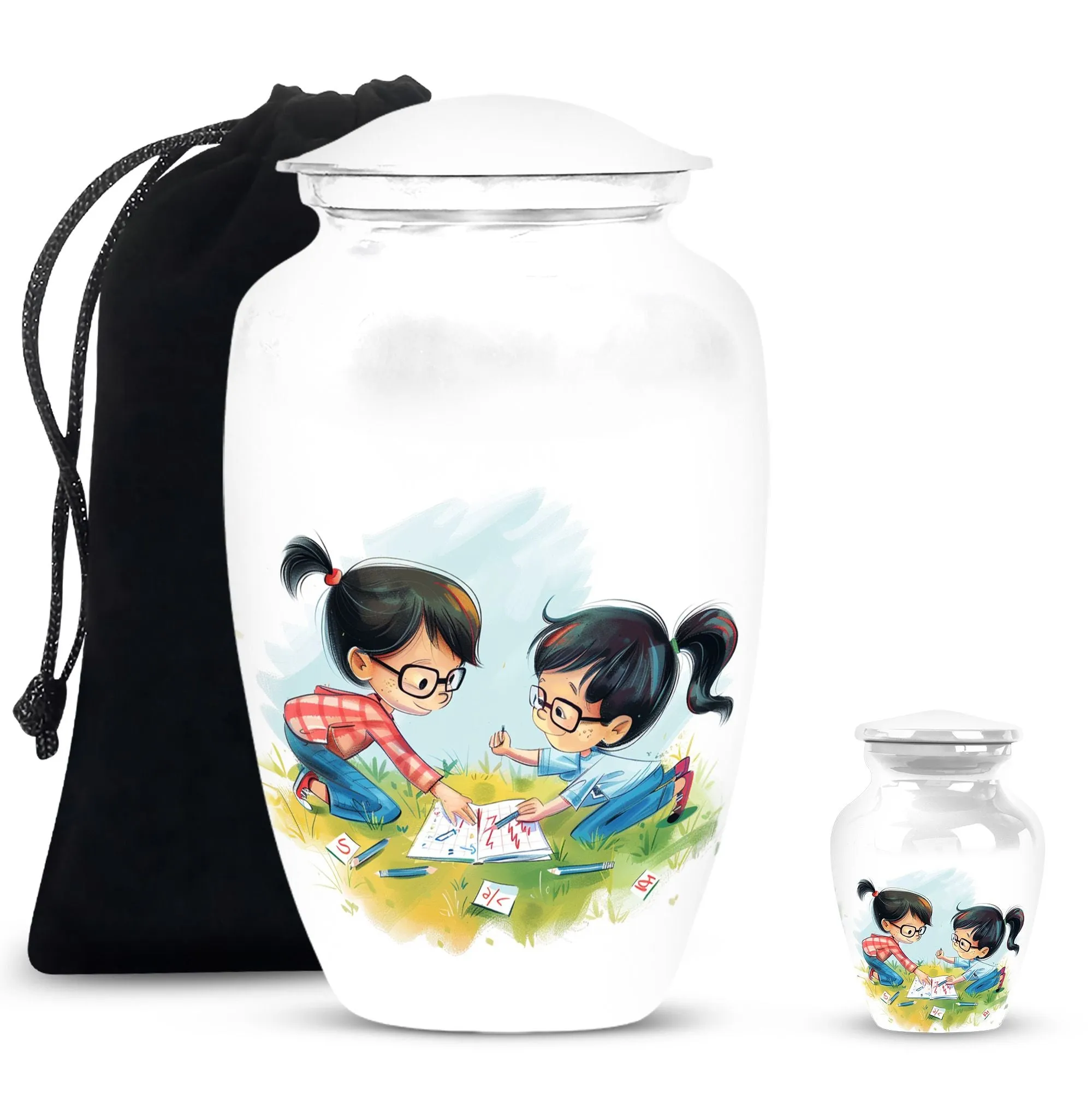 Brother and Sister Memorial Medium Urn,