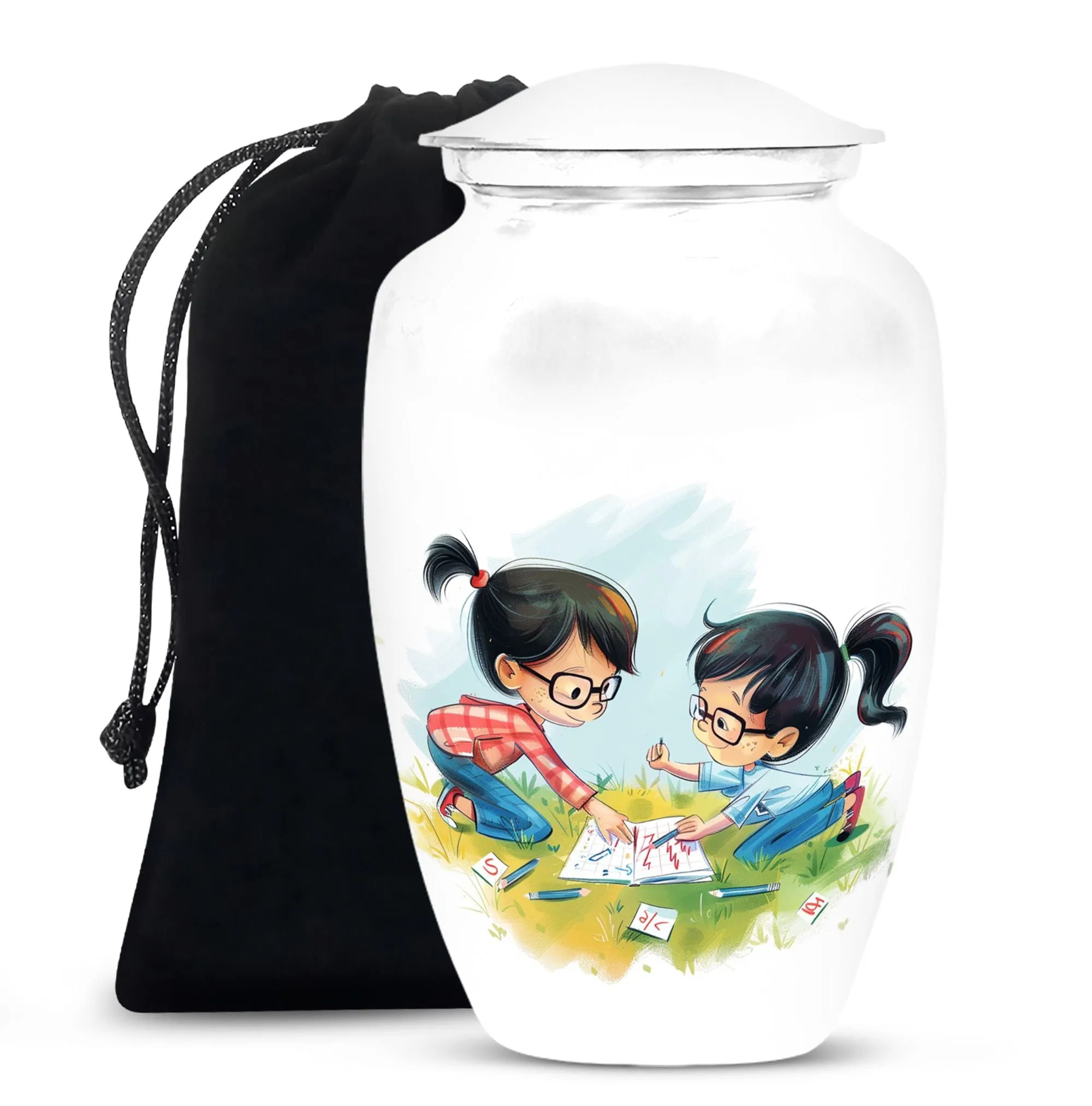 Brother and Sister Memorial Medium Urn,