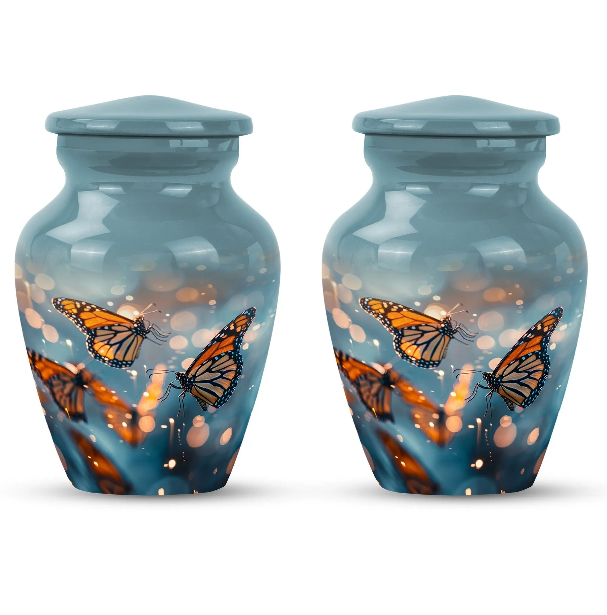 Butterfly Ascendance: Abstract-Themed Large Memorial Human Urn