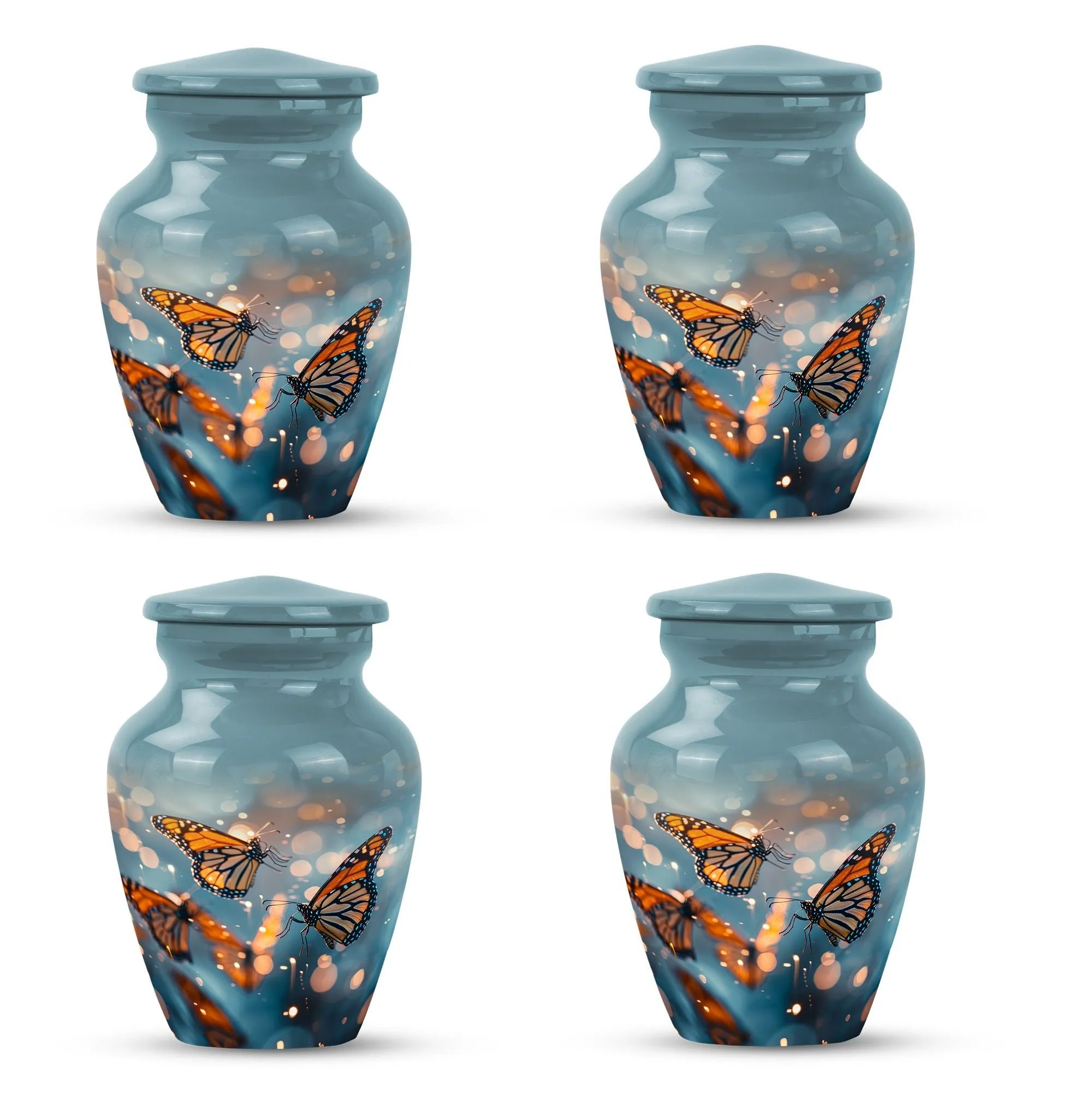 Butterfly Ascendance: Abstract-Themed Large Memorial Human Urn