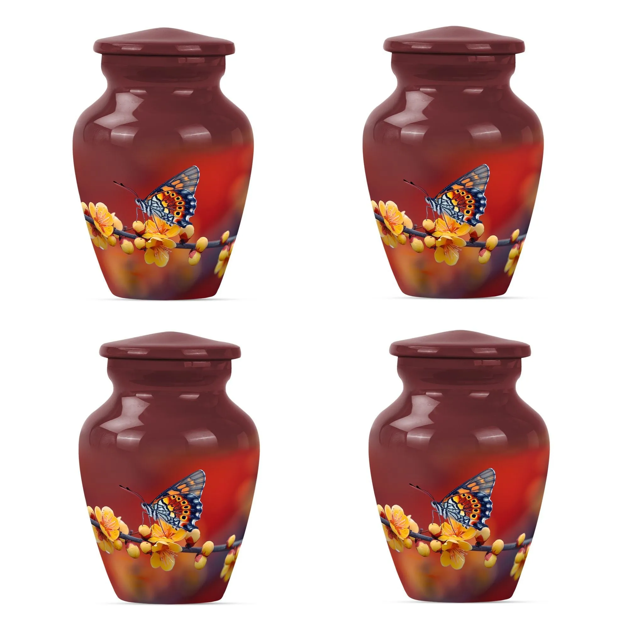 Butterfly Blossom Tribute: Cremation Urn for Human Ashes