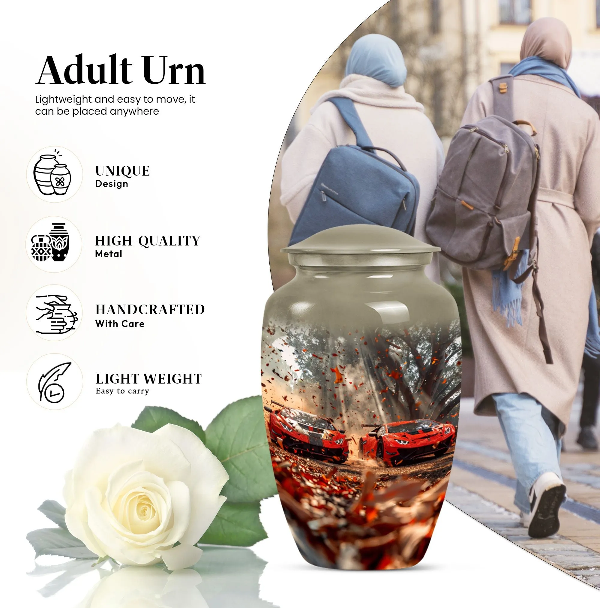 Butterfly Car Urn - Lasting Memorial Funeral Vessel for Ashes