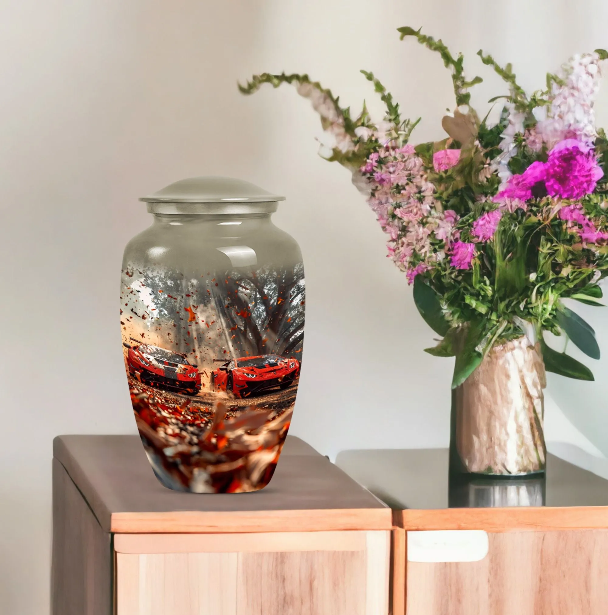 Butterfly Car Urn - Lasting Memorial Funeral Vessel for Ashes