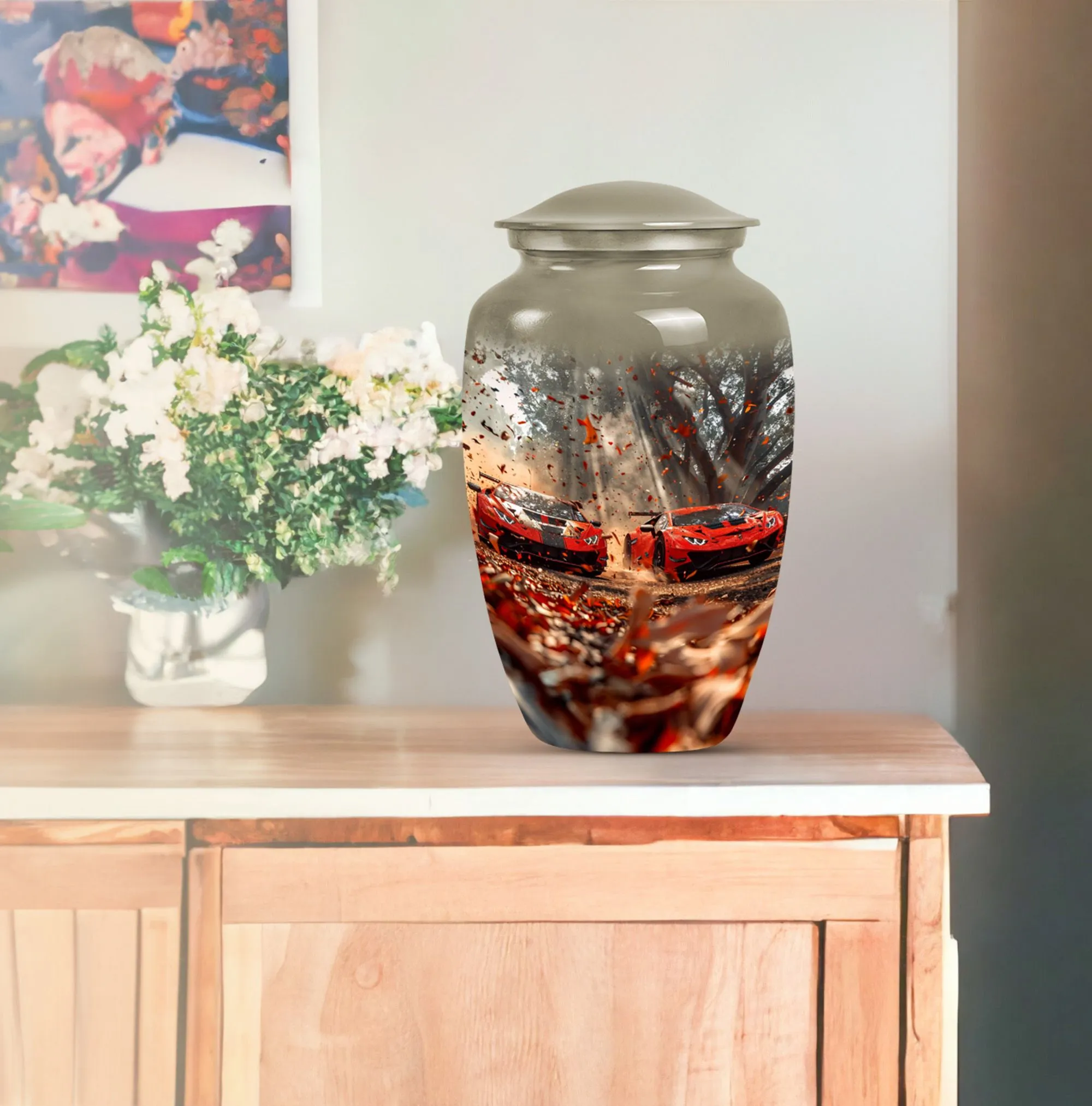 Butterfly Car Urn - Lasting Memorial Funeral Vessel for Ashes