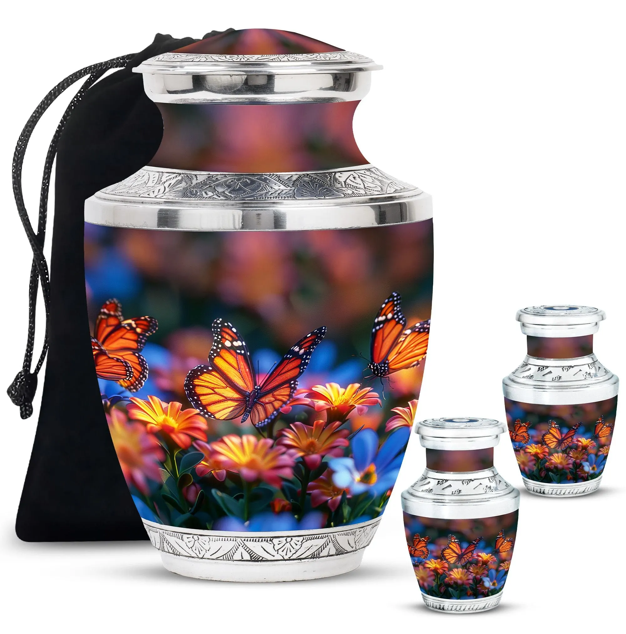 Butterfly Cremation Burial Urns For Adult Human Ashes Memorial & Funeral Urn
