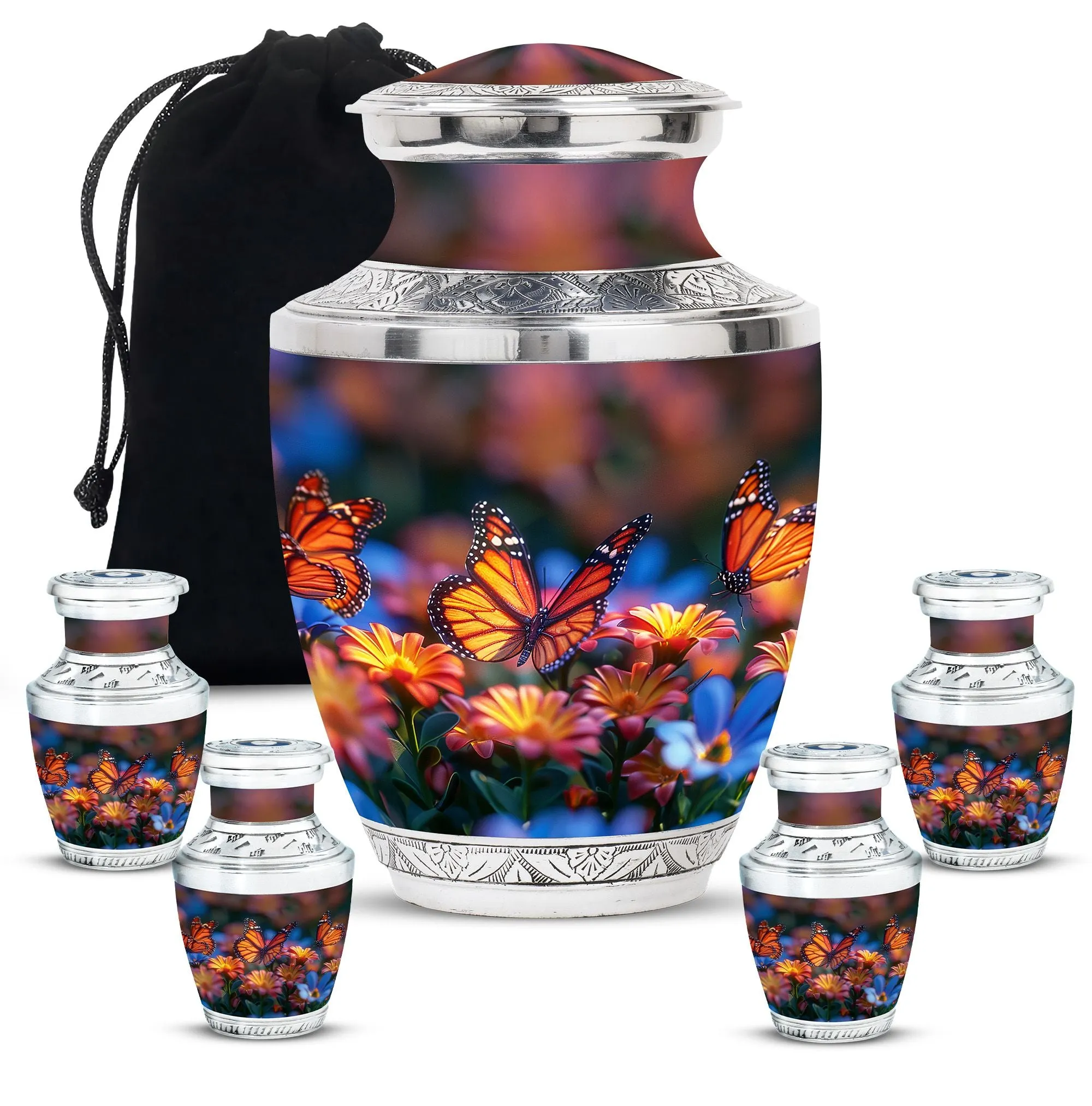 Butterfly Cremation Burial Urns For Adult Human Ashes Memorial & Funeral Urn