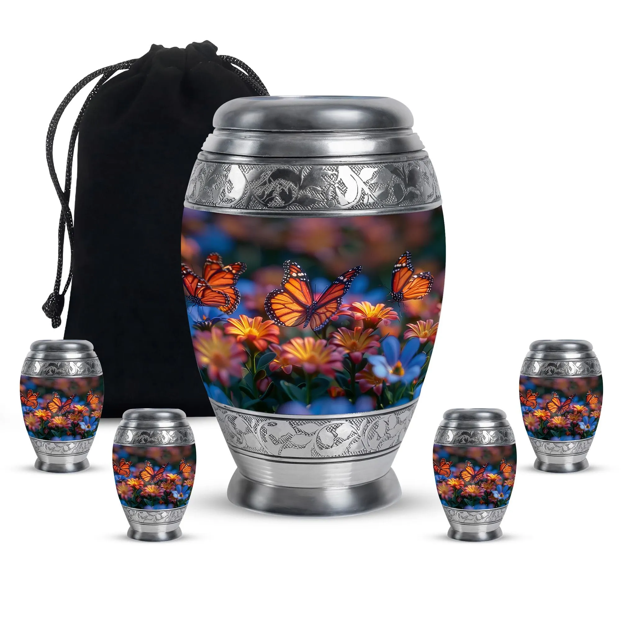Butterfly Cremation Burial Urns For Adult Human Ashes Memorial & Funeral Urn