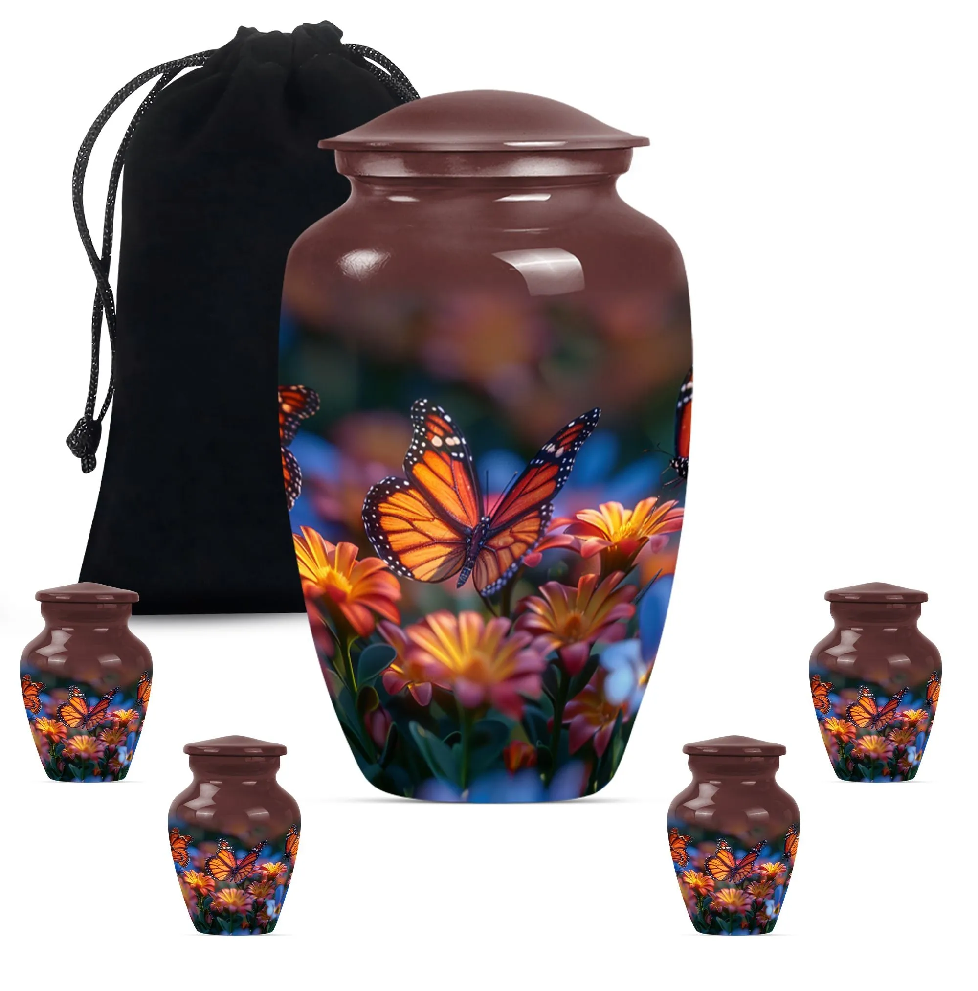 Butterfly Cremation Burial Urns For Adult Human Ashes Memorial & Funeral Urn