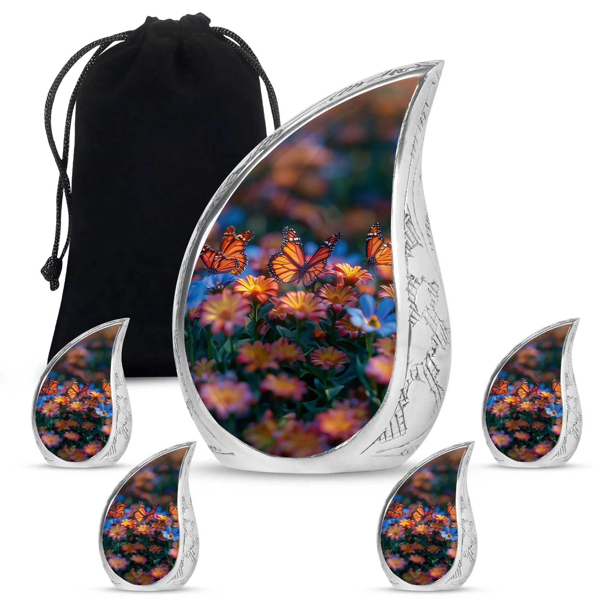 Butterfly Cremation Burial Urns For Adult Human Ashes Memorial & Funeral Urn