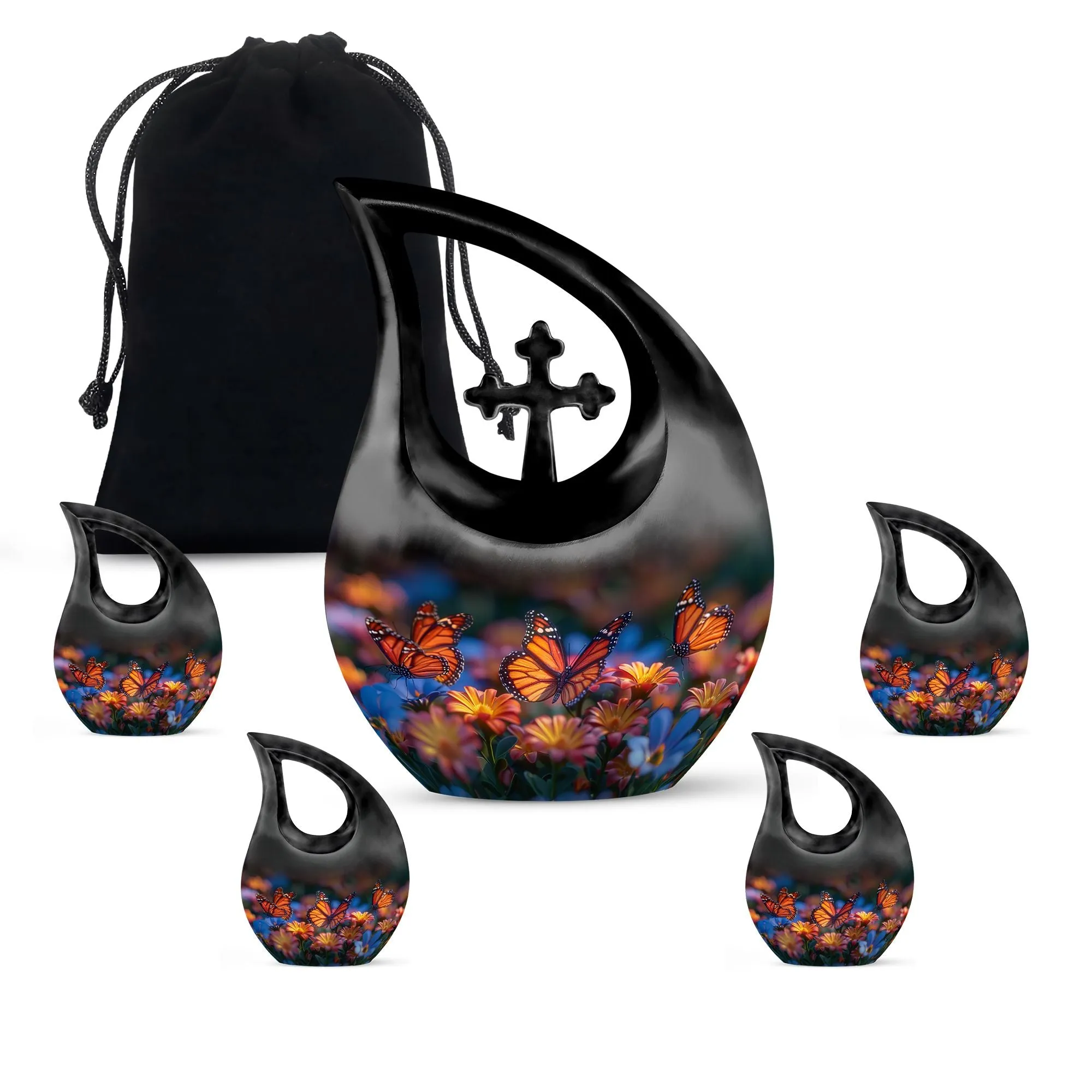 Butterfly Cremation Burial Urns For Adult Human Ashes Memorial & Funeral Urn