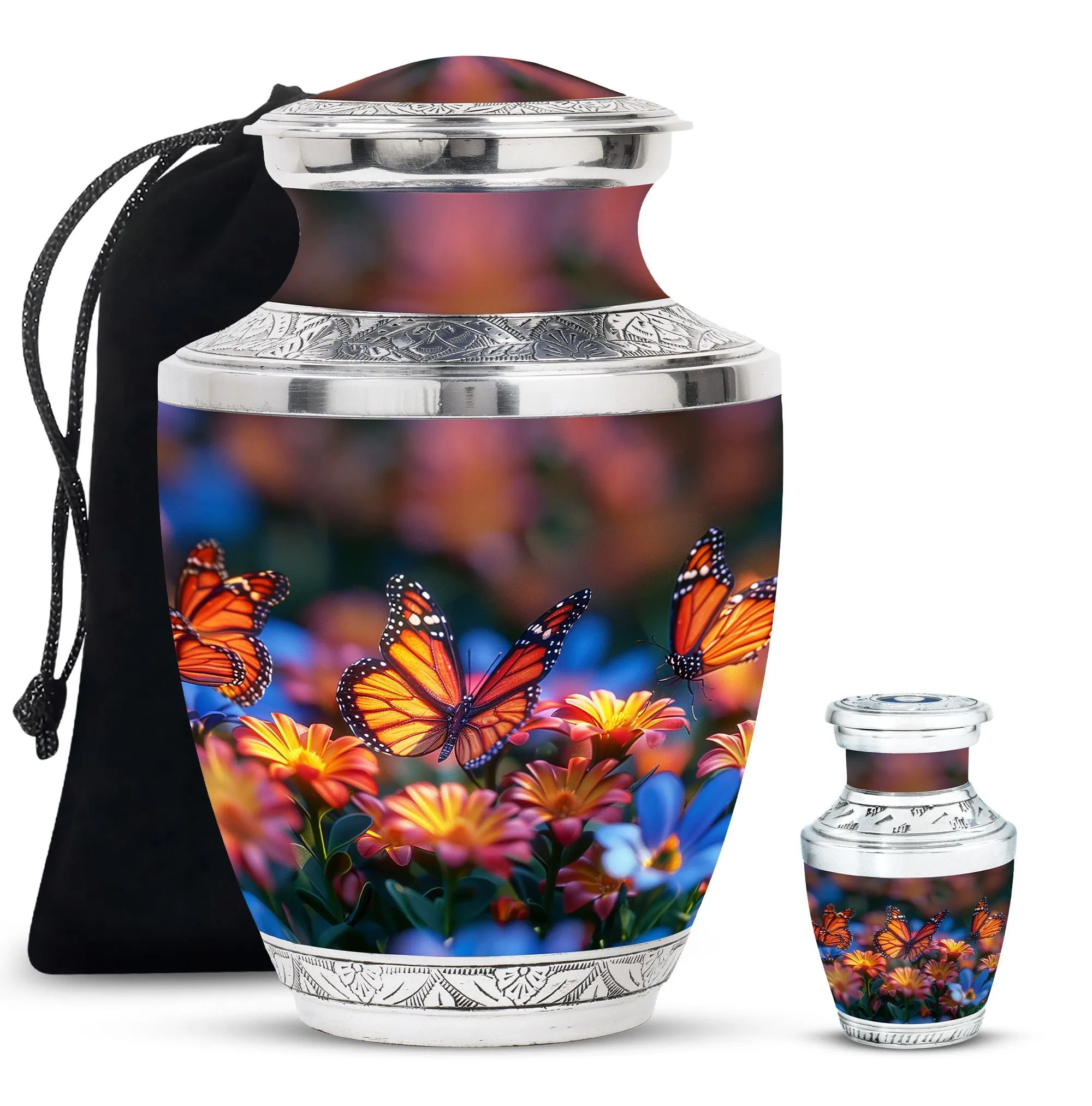 Butterfly Cremation Burial Urns For Adult Human Ashes Memorial & Funeral Urn