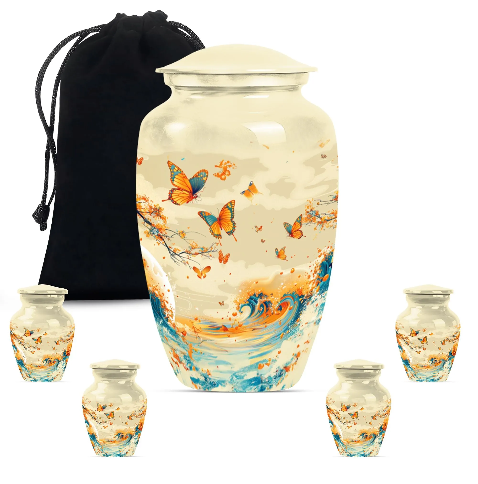 Butterfly Memorial Urn for Human Ashes