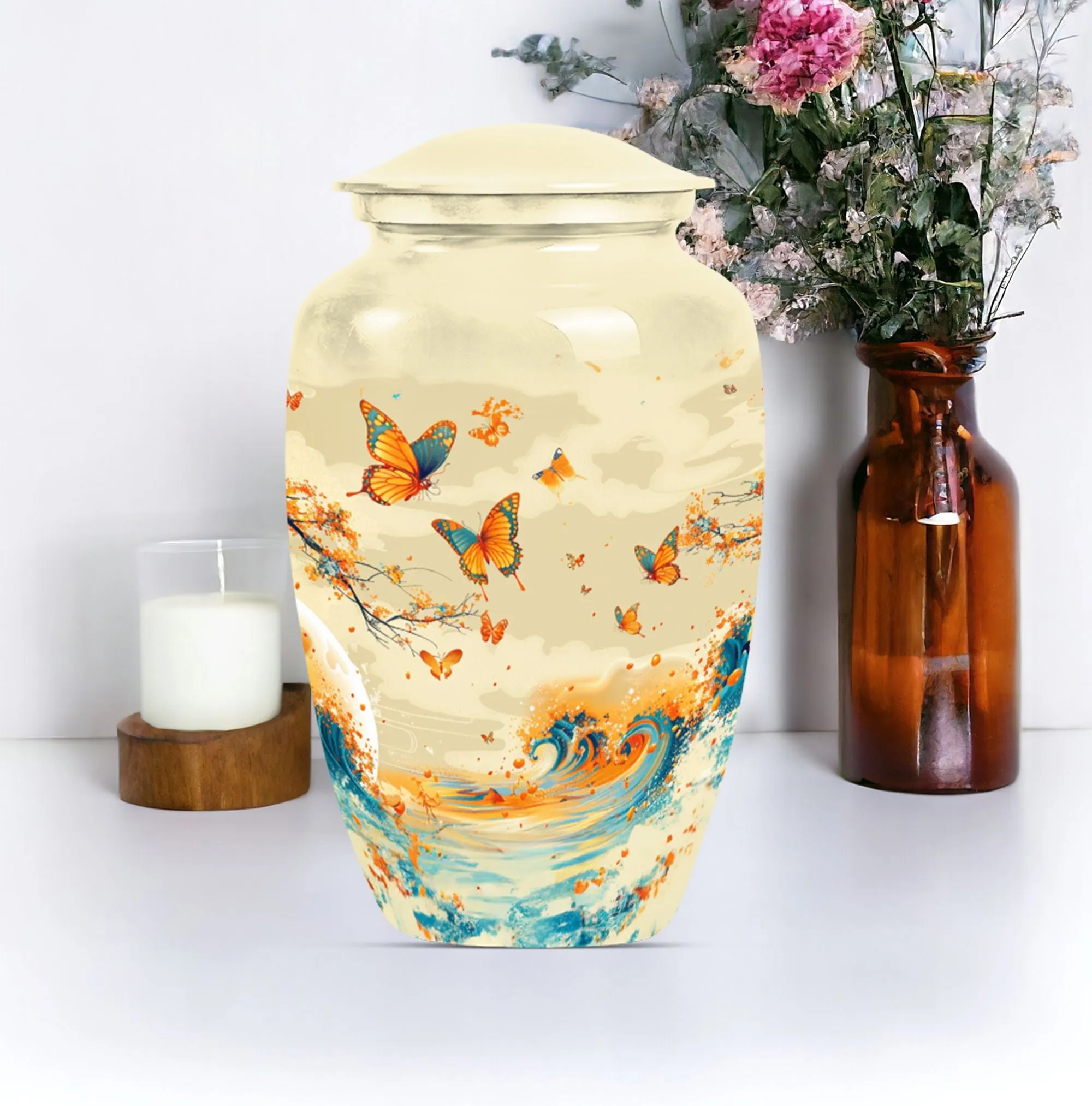Butterfly Memorial Urn for Human Ashes