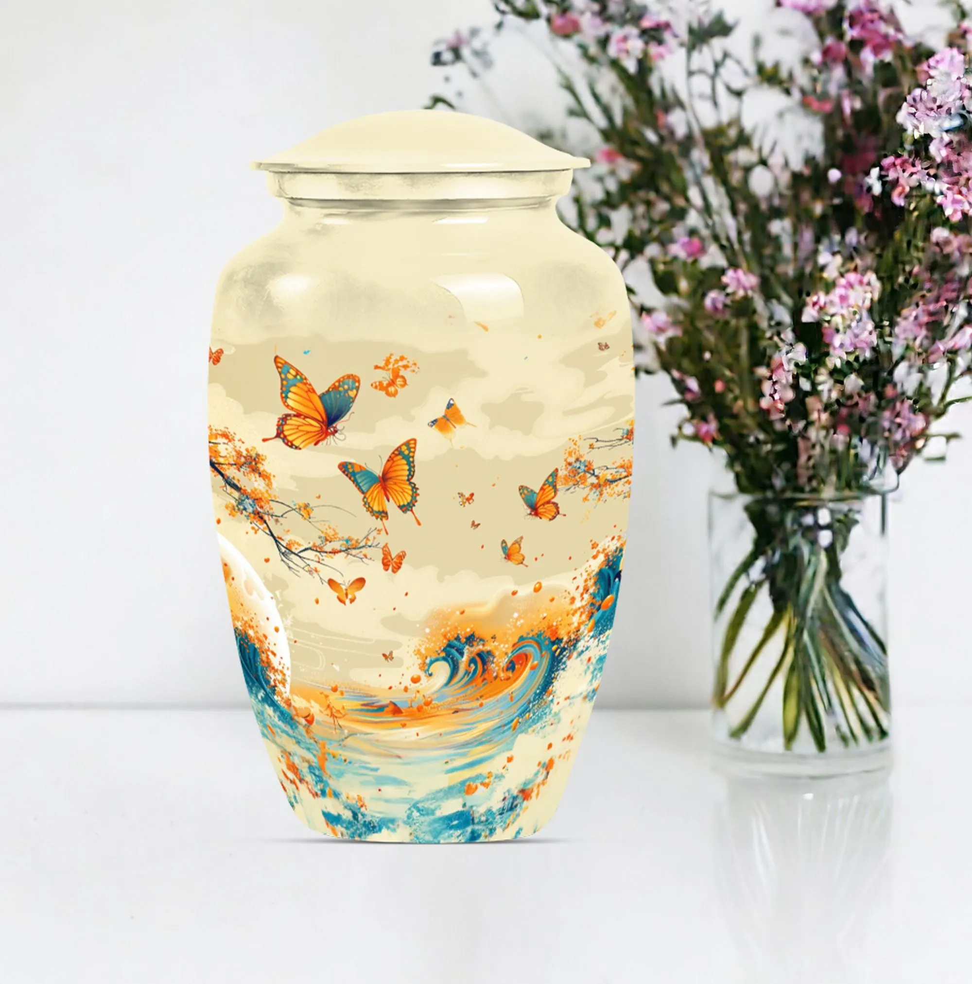 Butterfly Memorial Urn for Human Ashes