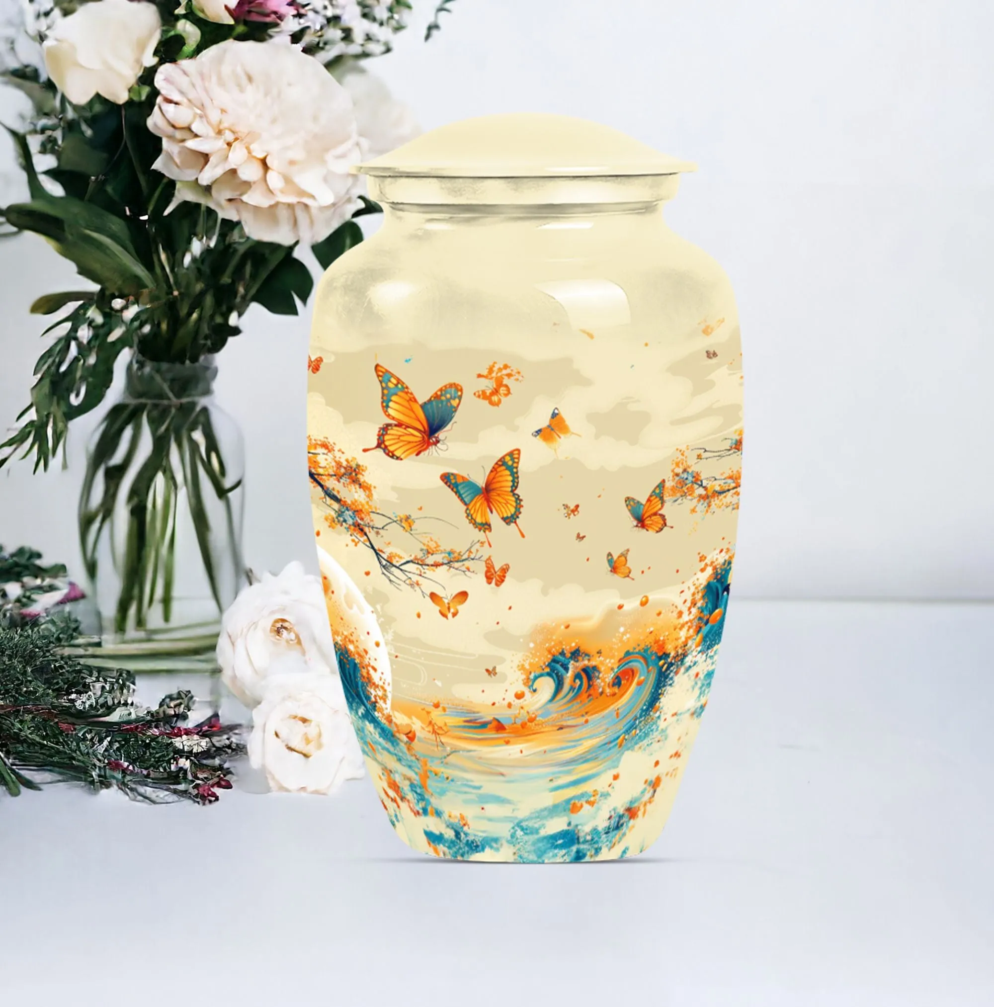 Butterfly Memorial Urn for Human Ashes