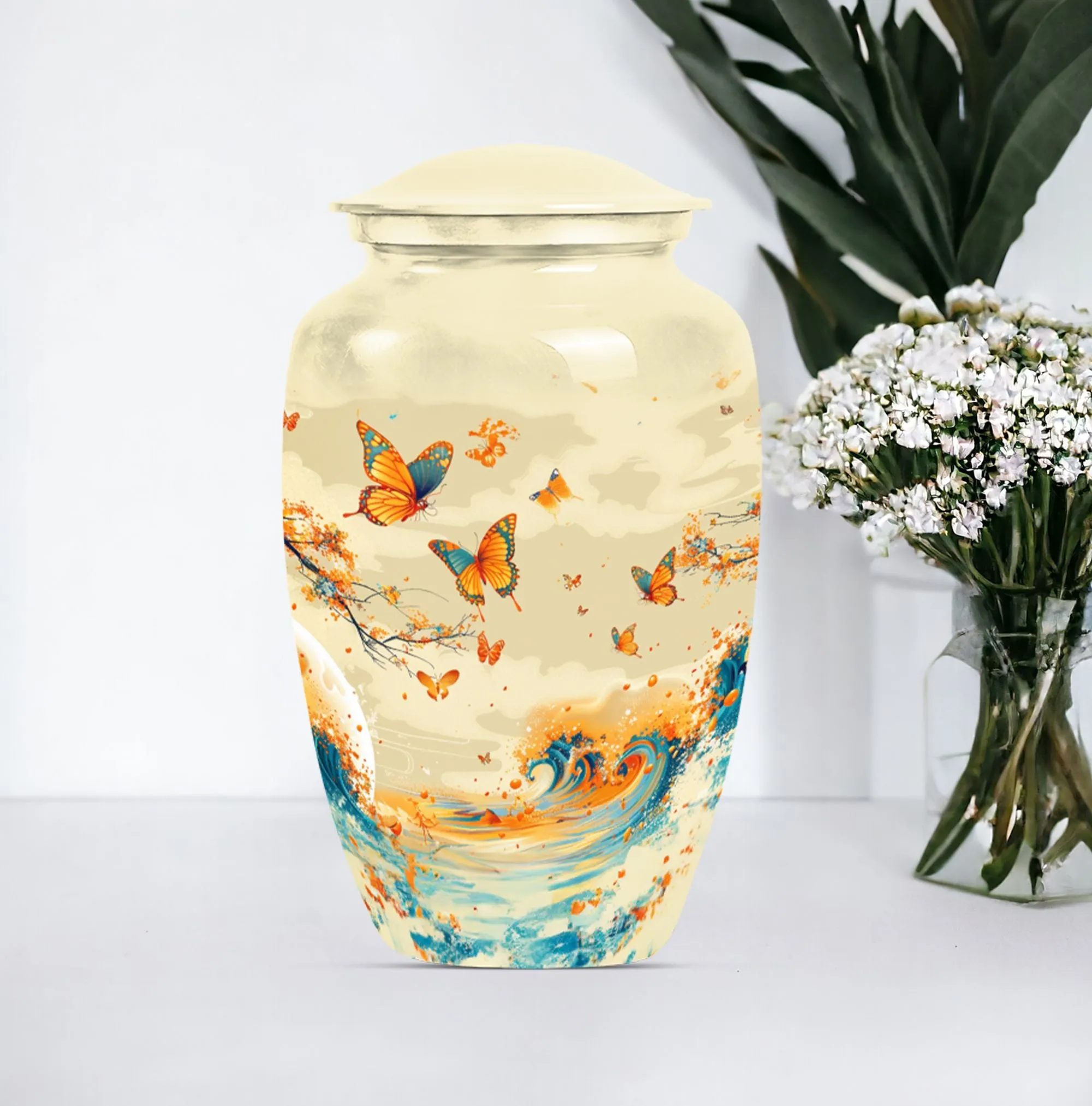 Butterfly Memorial Urn for Human Ashes